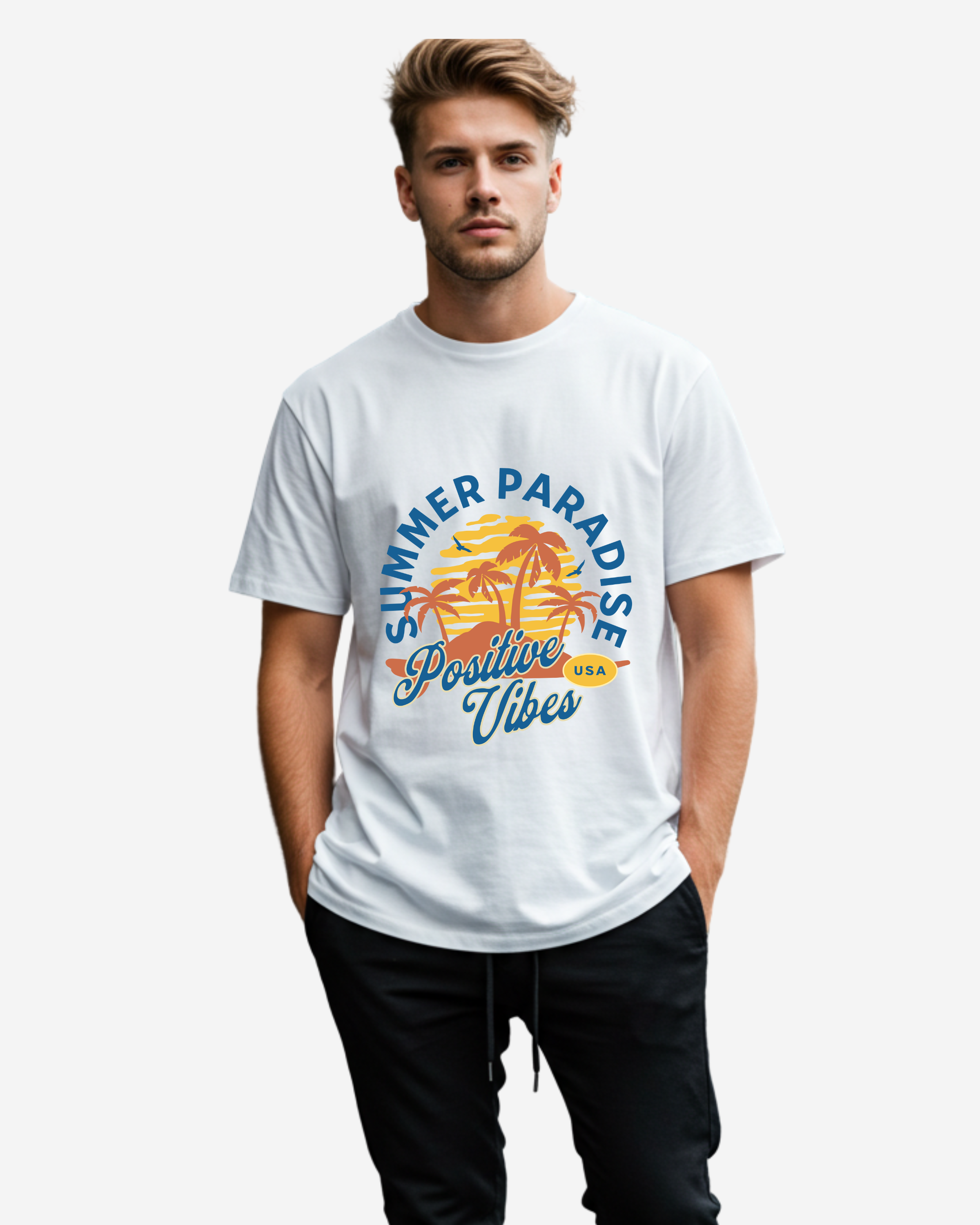 Positive Vibes Men's Oversized T-Shirt