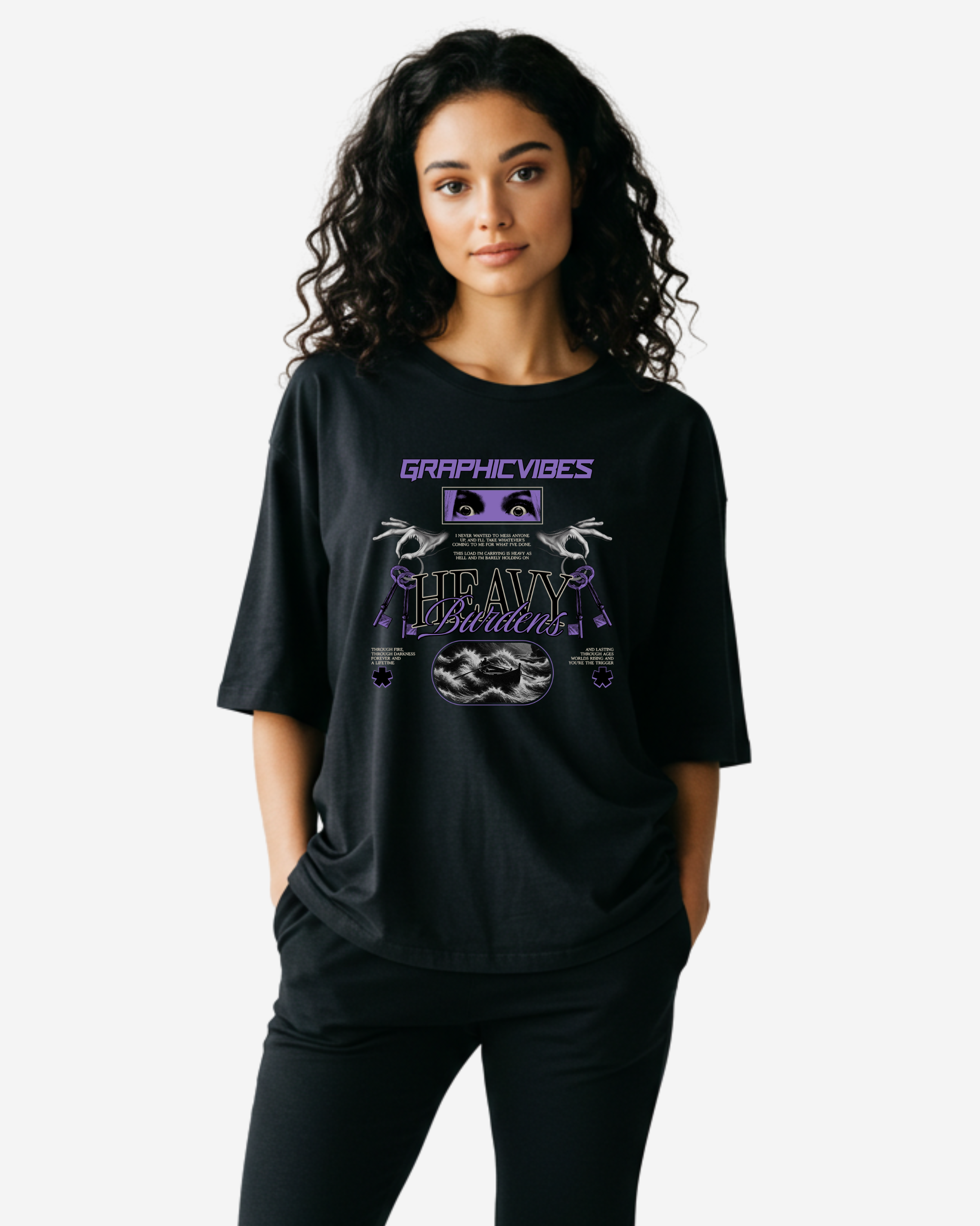 Heavy Burdens Women's Oversized T-Shirt
