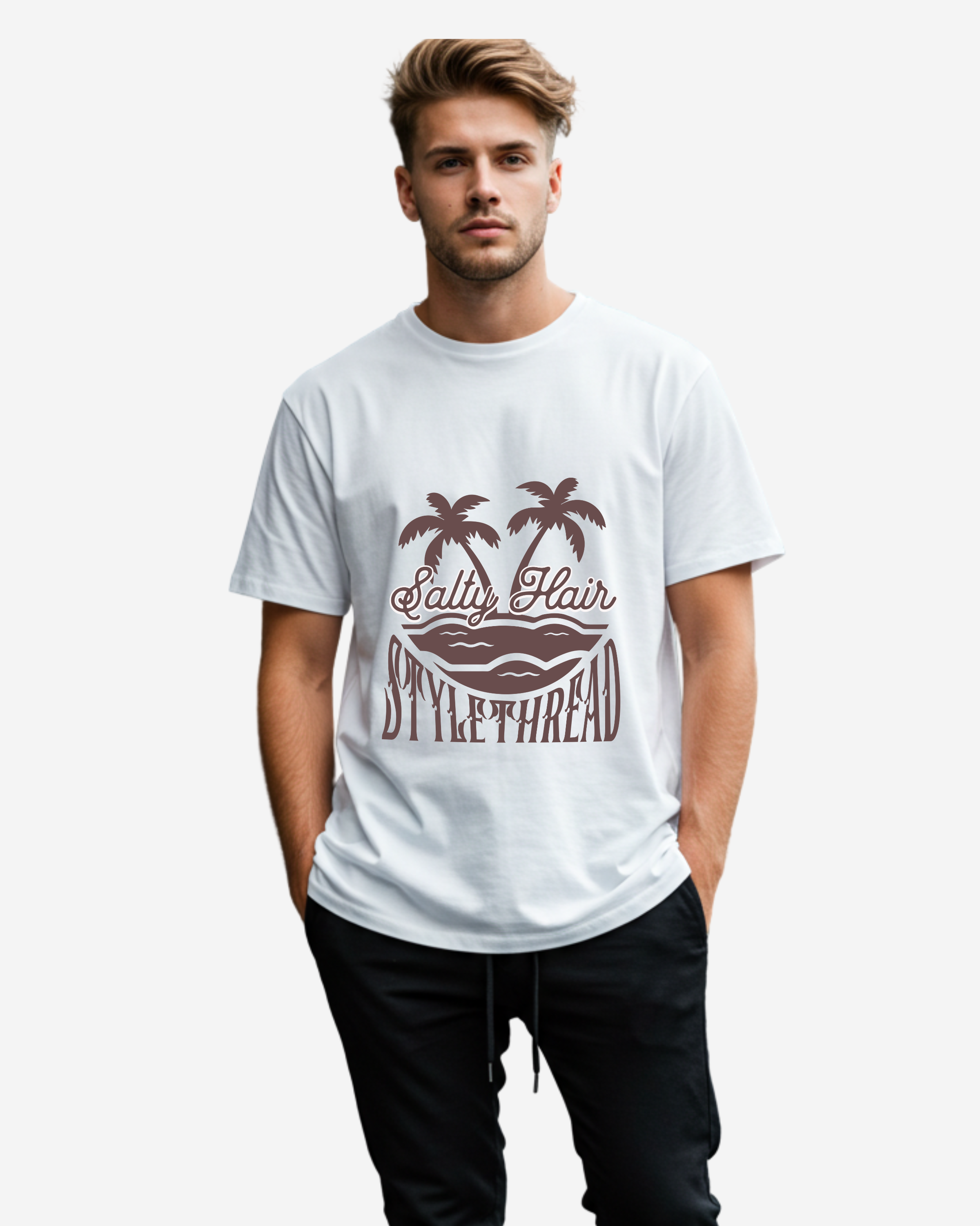 Salty Hair Vibes Men's Oversized T-Shirt