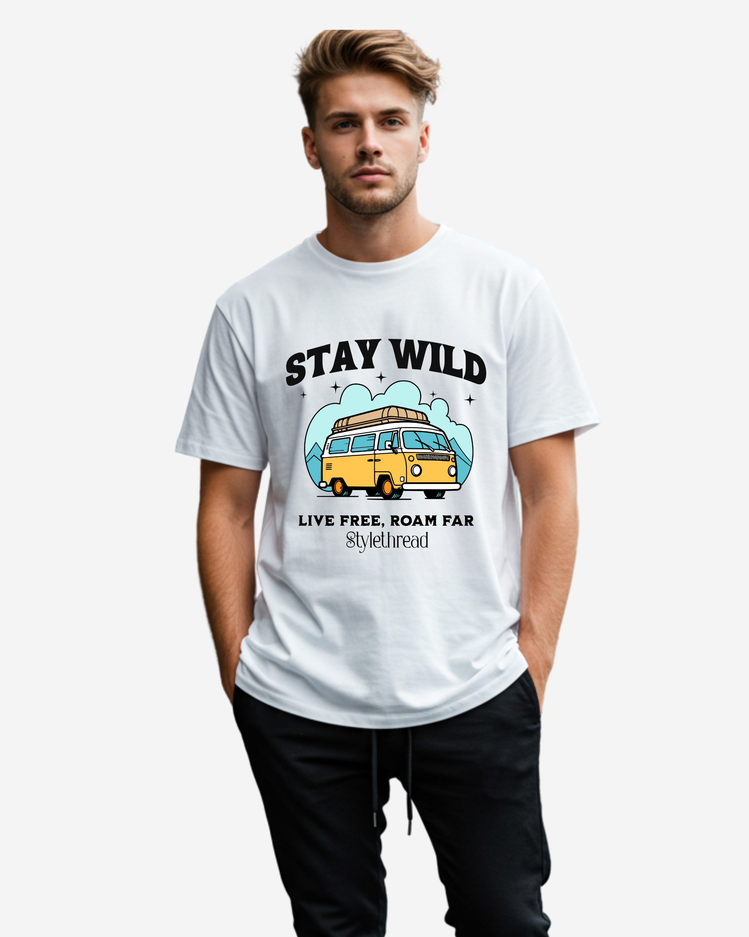 Stay Wild Vacation Men's Oversized T-Shirt