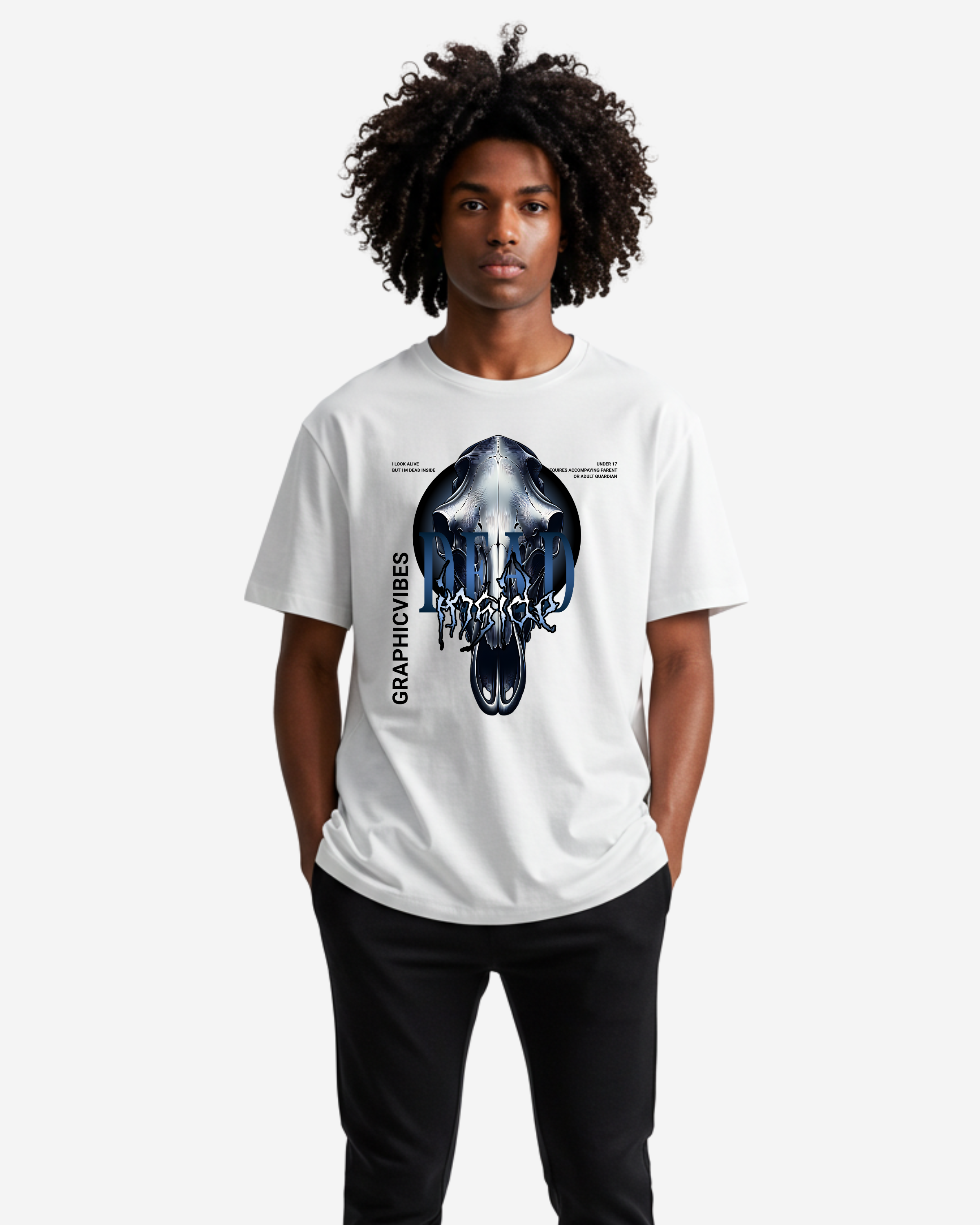 Dead Inside Men's Oversized T-Shirt
