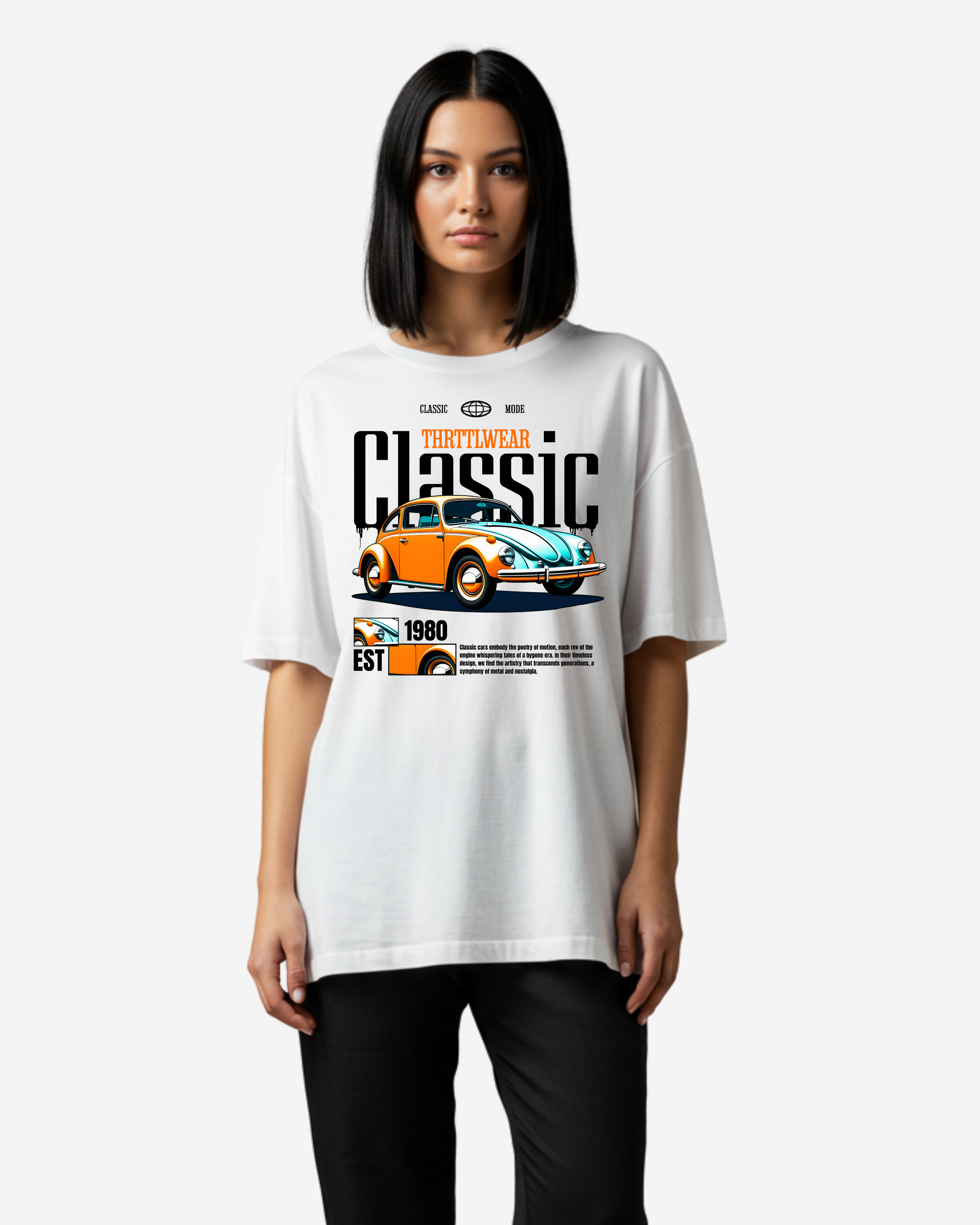 Classic Car Oversized T-Shirt