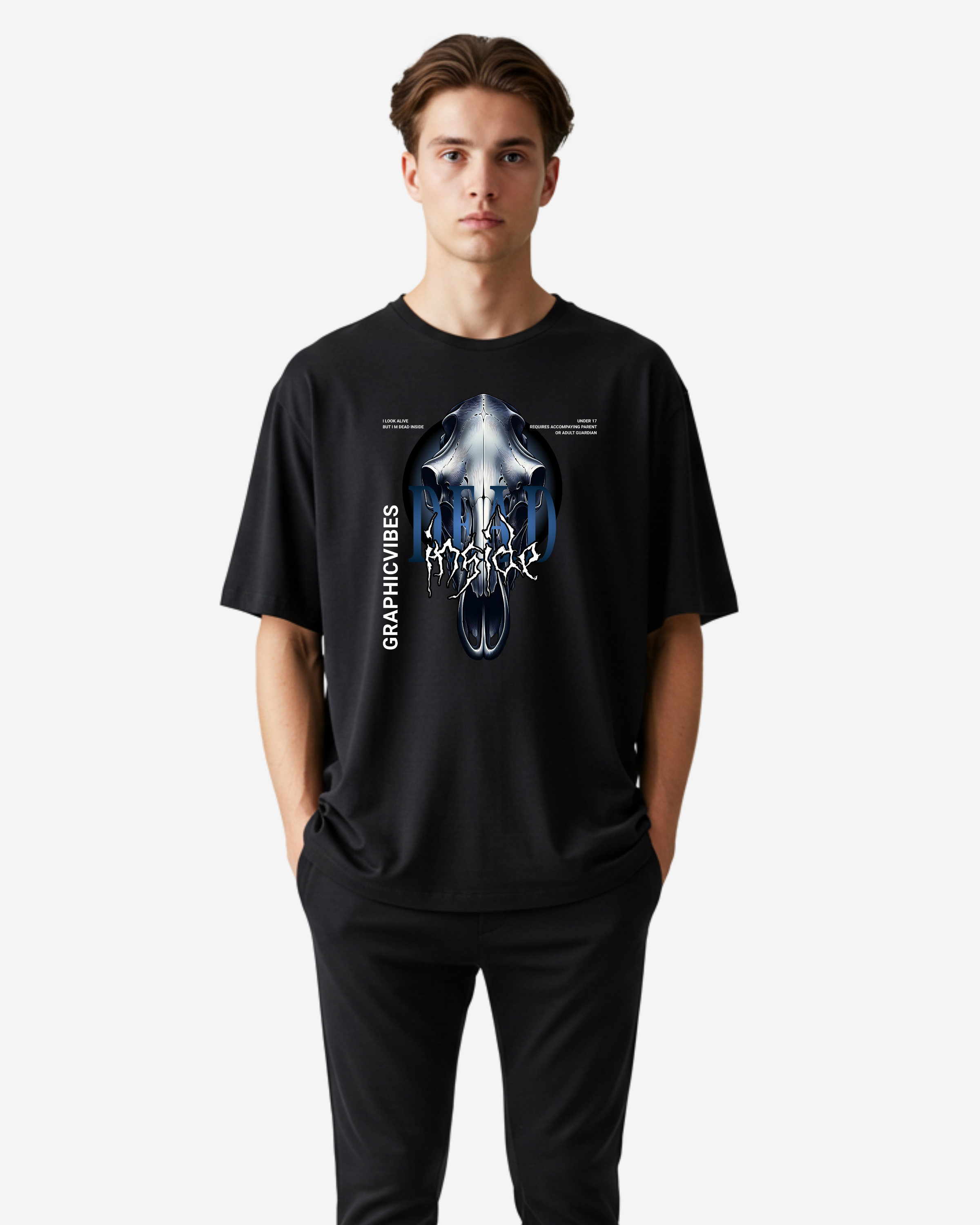 Dead Inside Men's Oversized T-Shirt