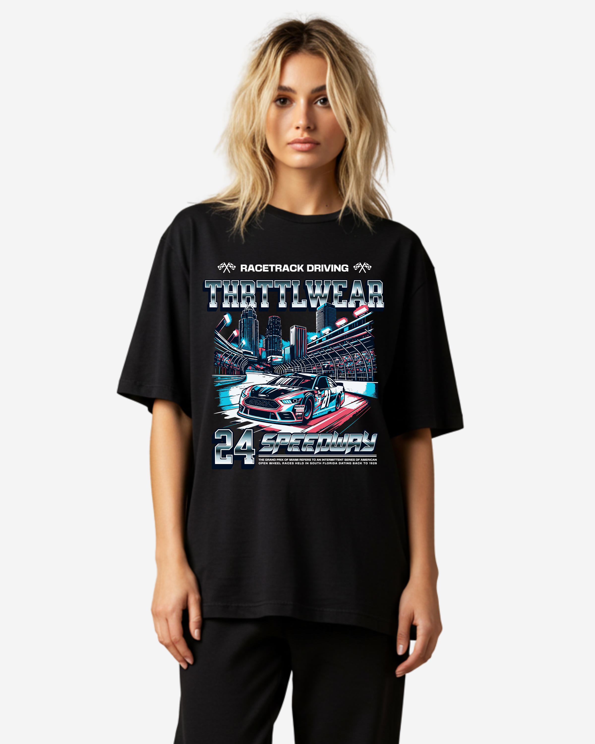 Miami Speedway Oversized T-Shirt