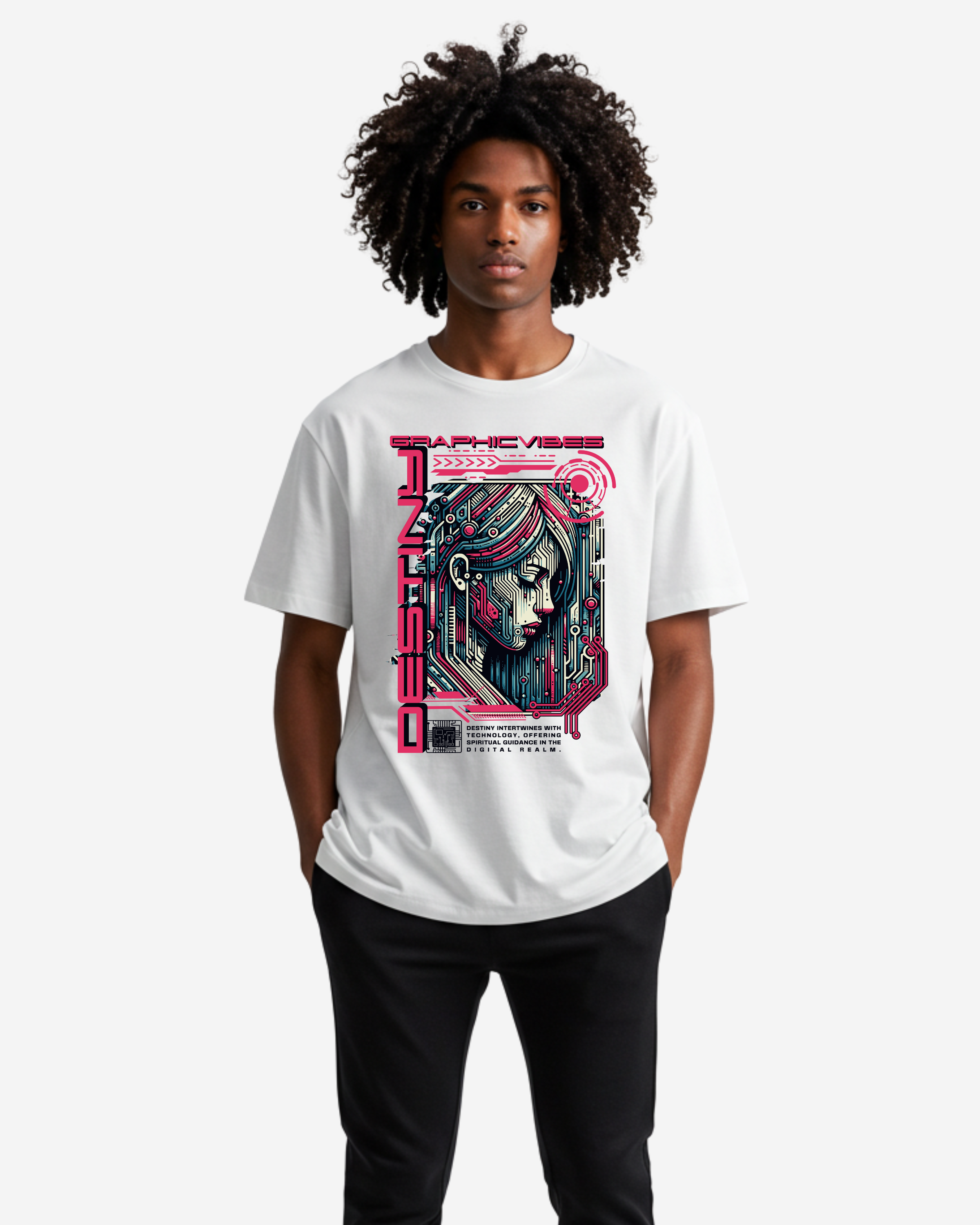 Destiny Favors Bold & Brave Men's Oversized T-Shirt