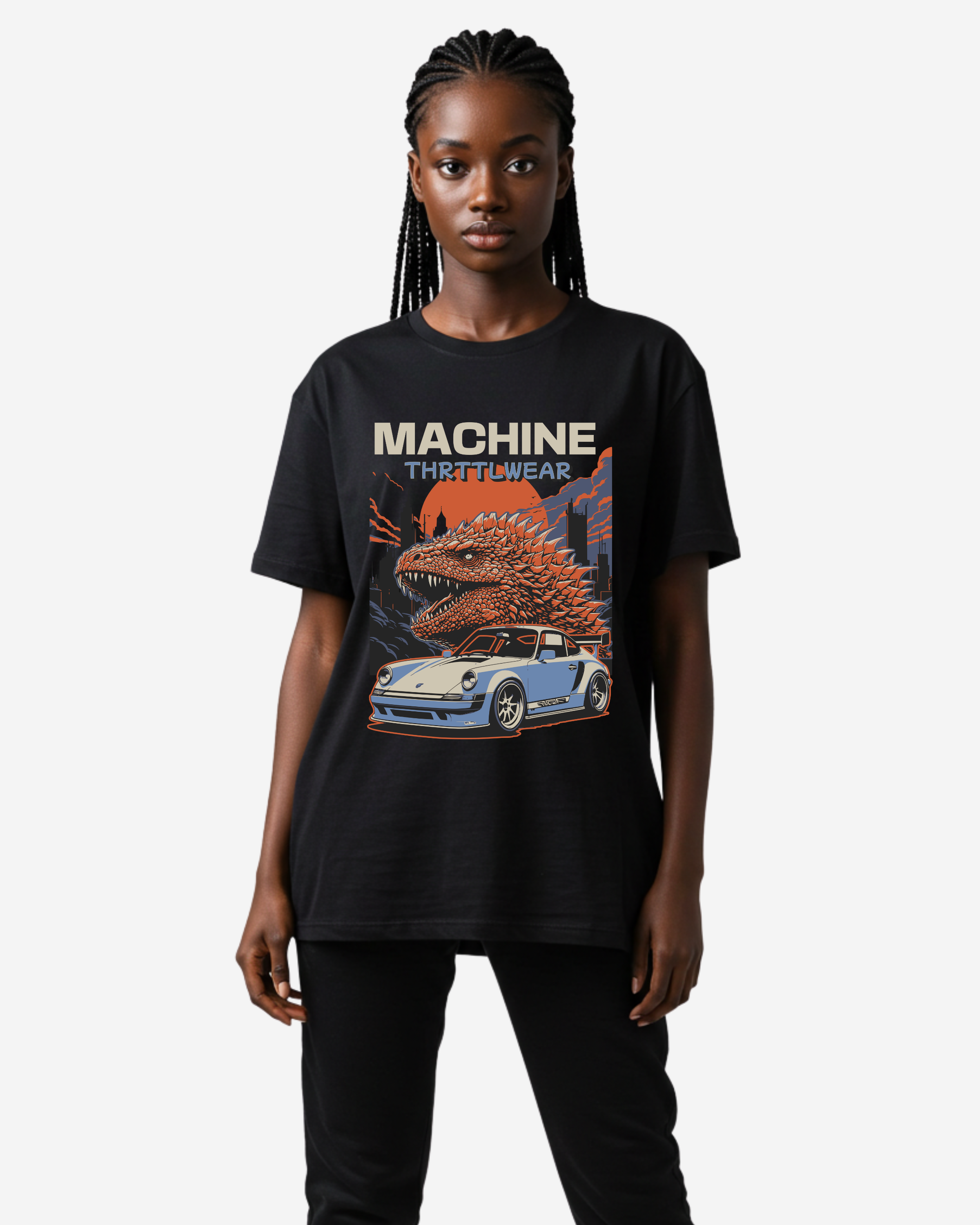Japan Vintage Car Oversized T-Shirt