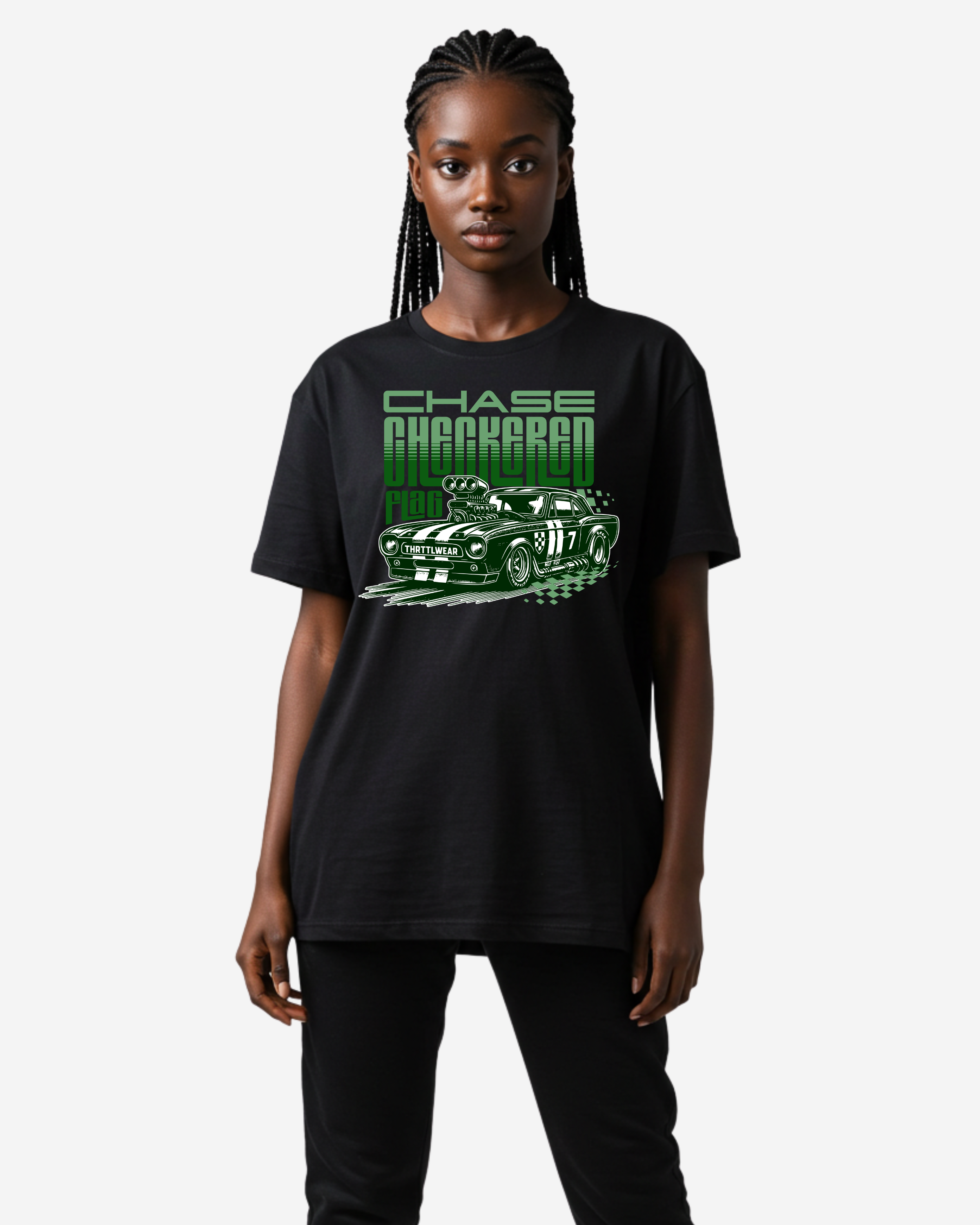 Chase Your Checkered Flag Oversized T-Shirt