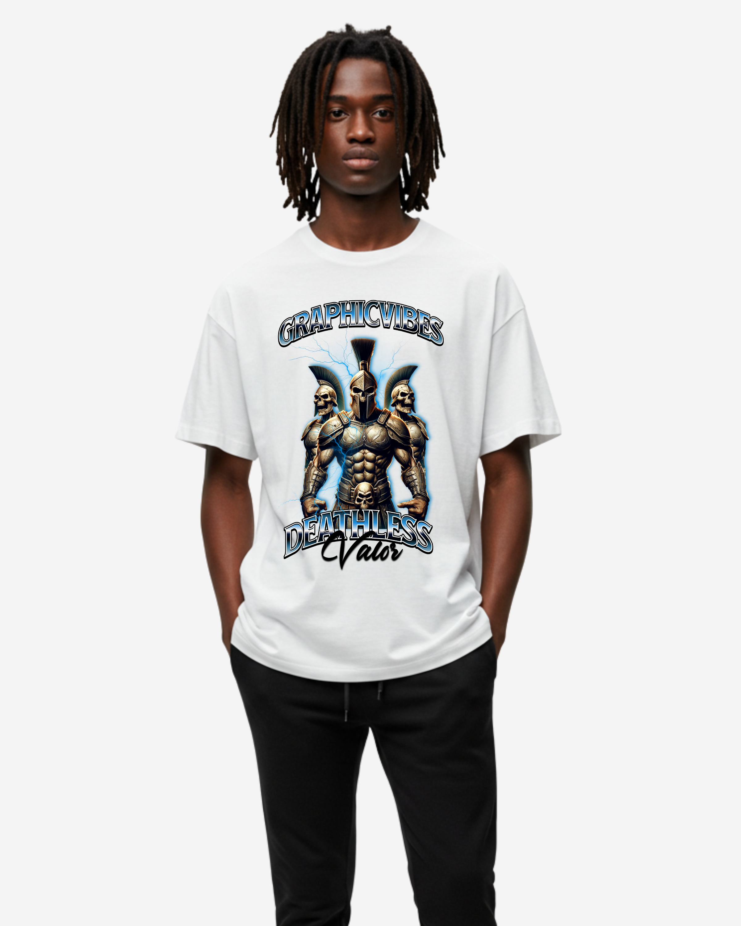 Deathless Valor Men's Oversized T-Shirt