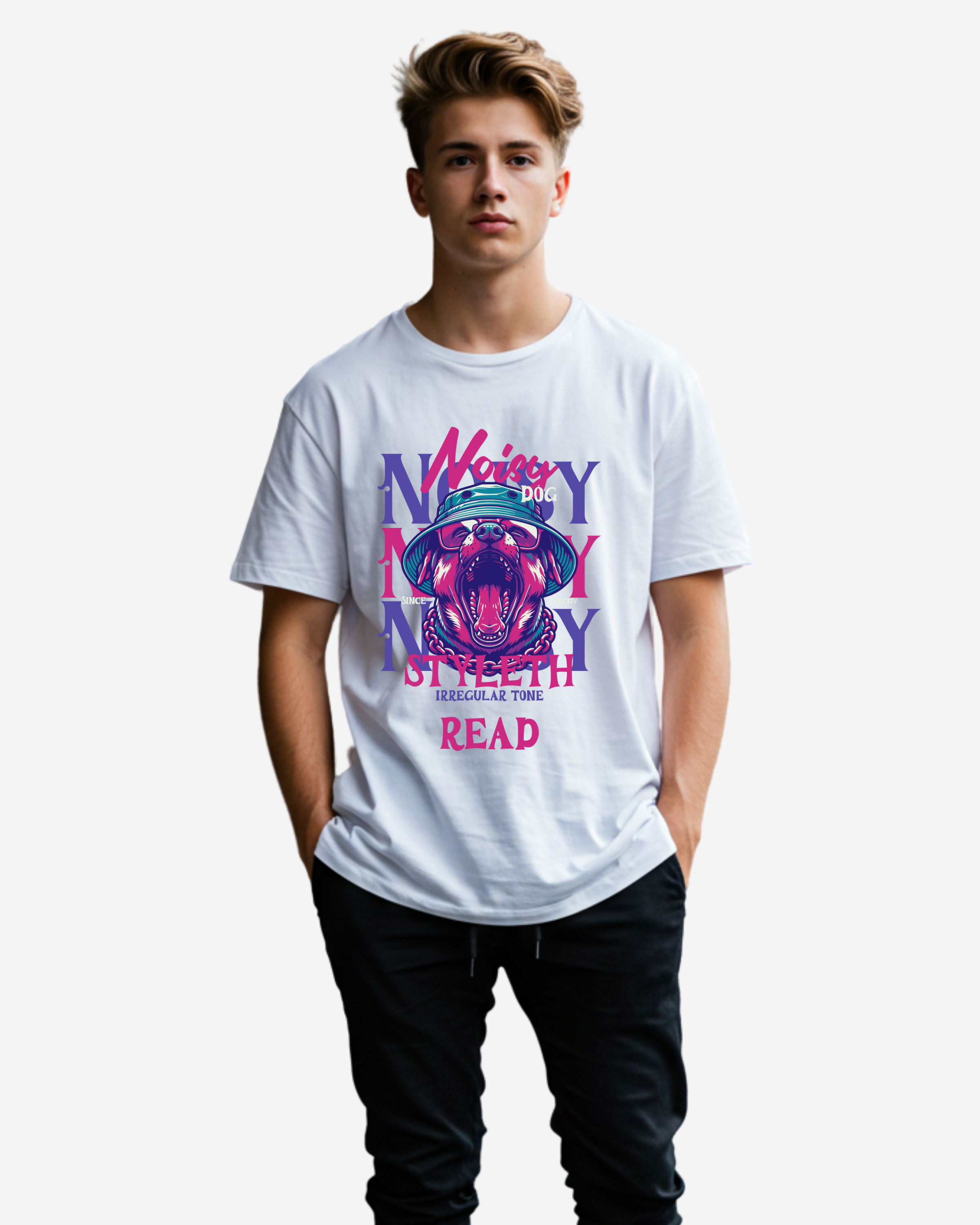 Noisy Dog Men's Oversized T-Shirt