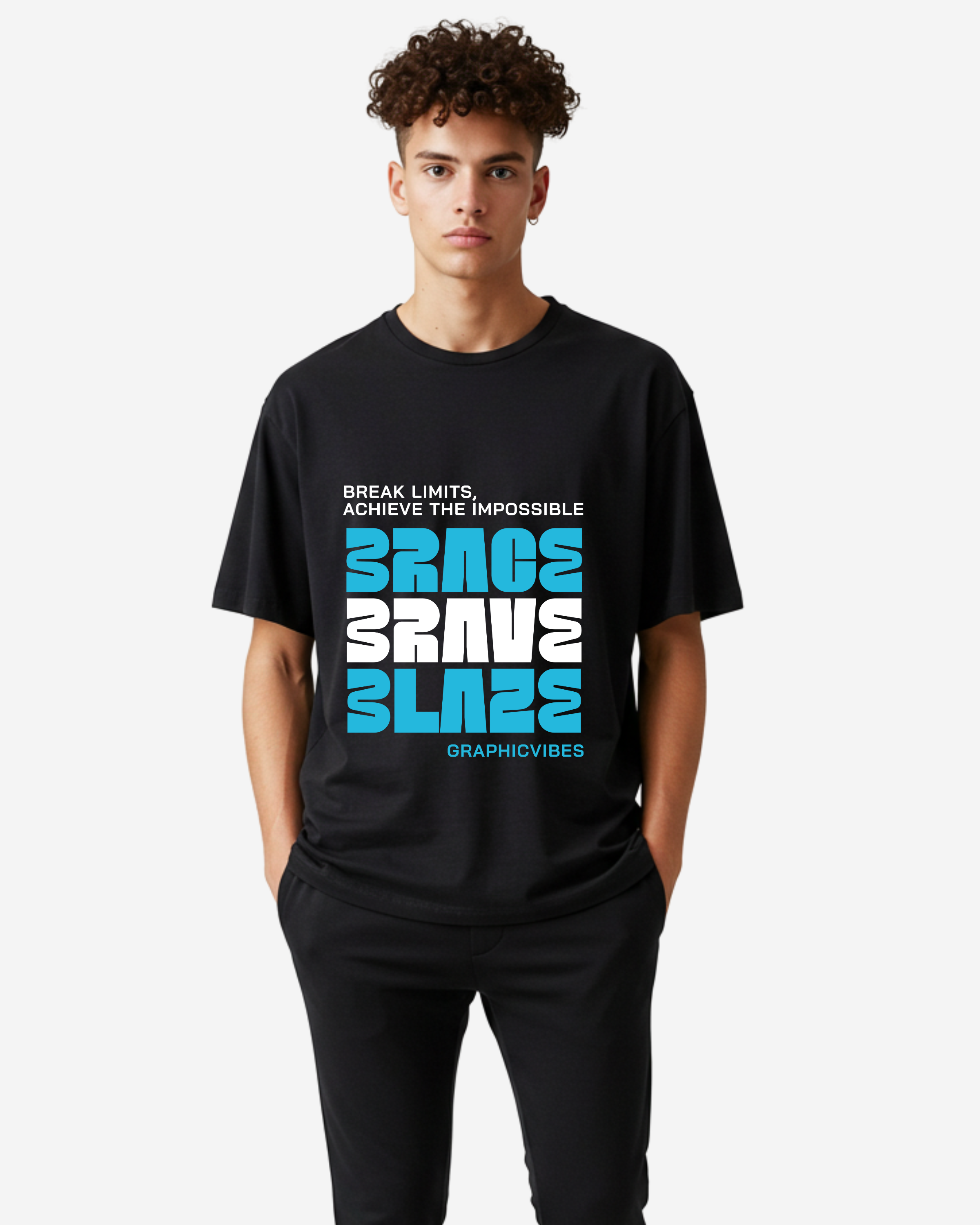 Brace Brave Blaze Men's Oversized T-Shirt