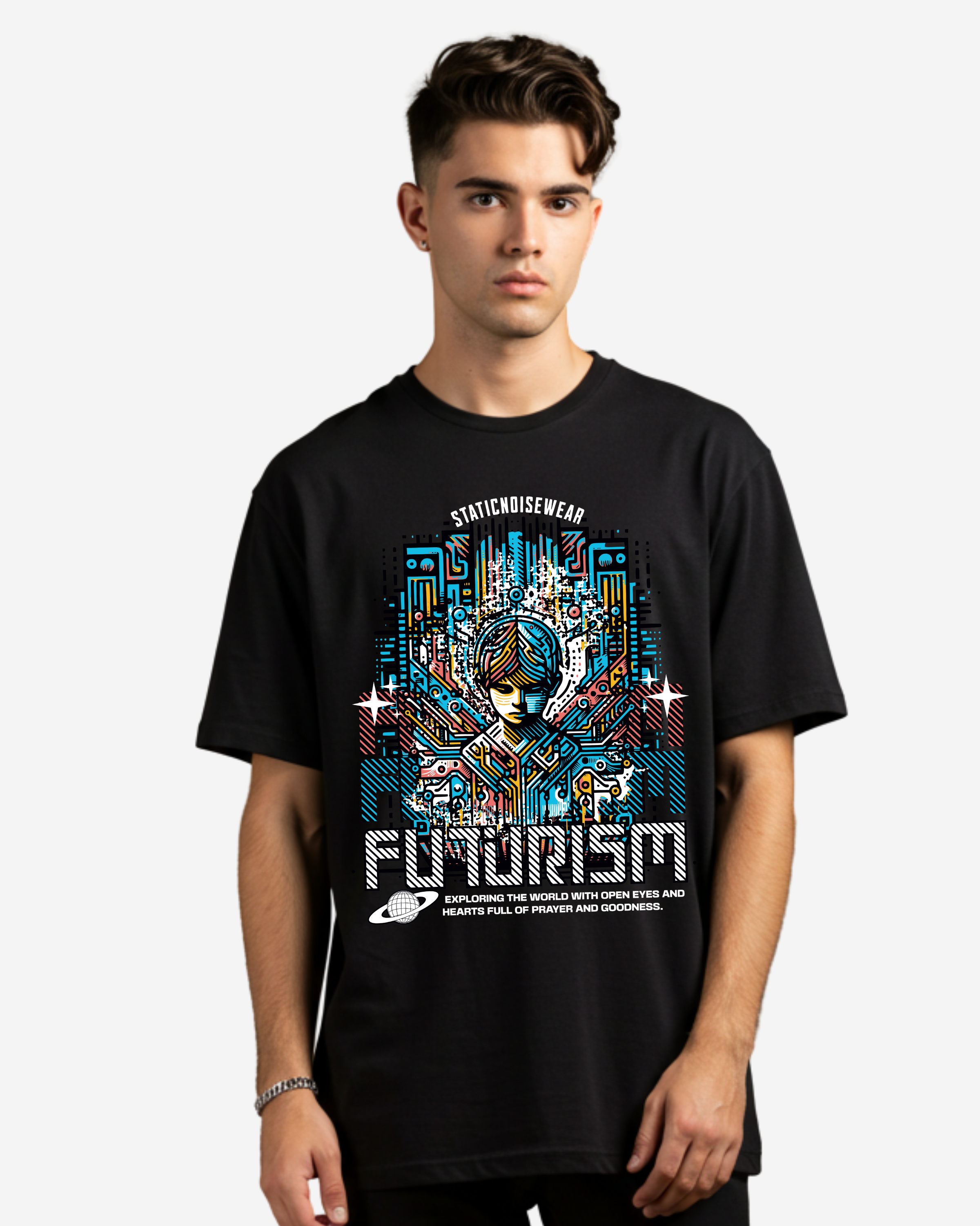 Futurism Men's Oversized T-Shirt