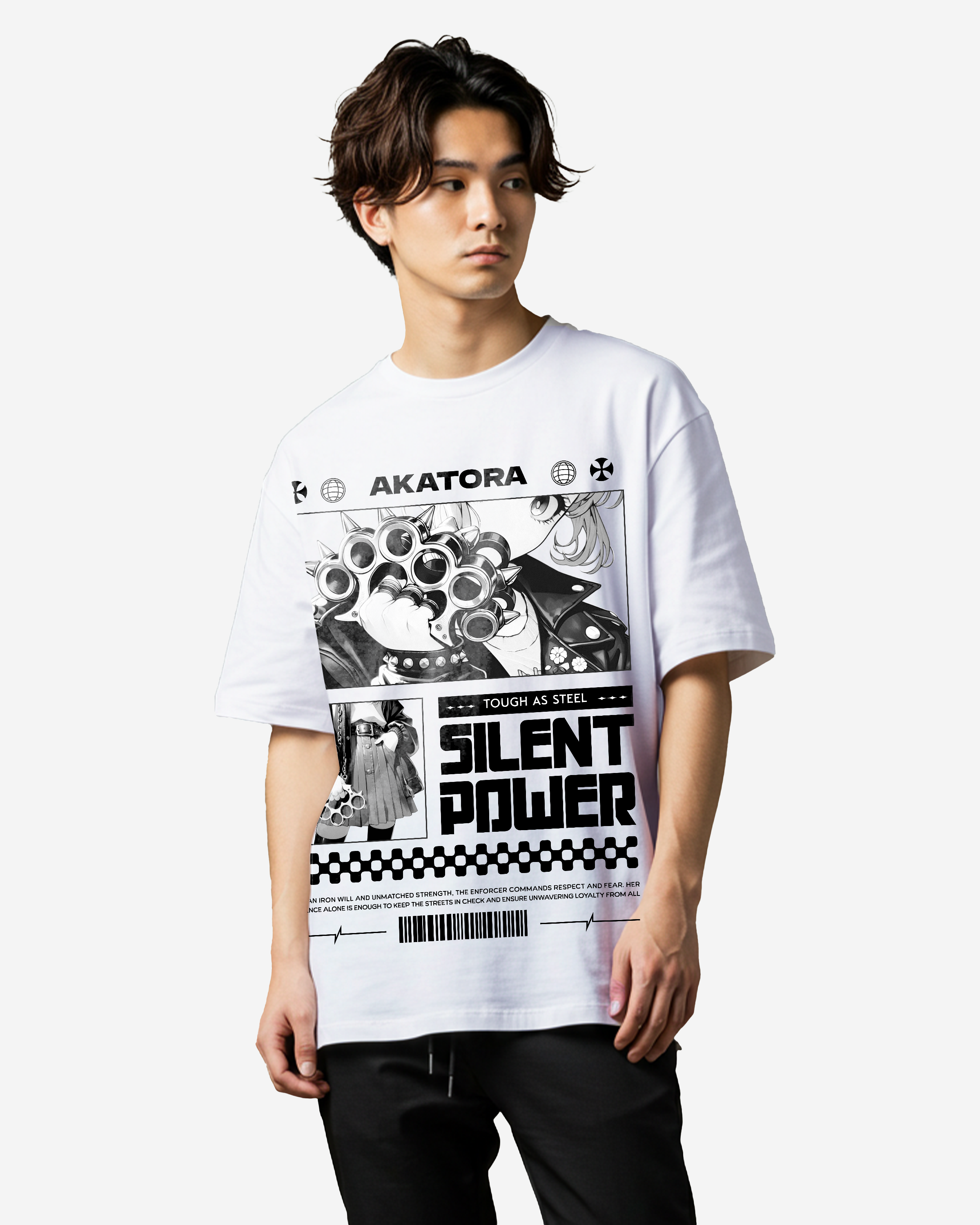 Silent Power Oversized T-Shirts