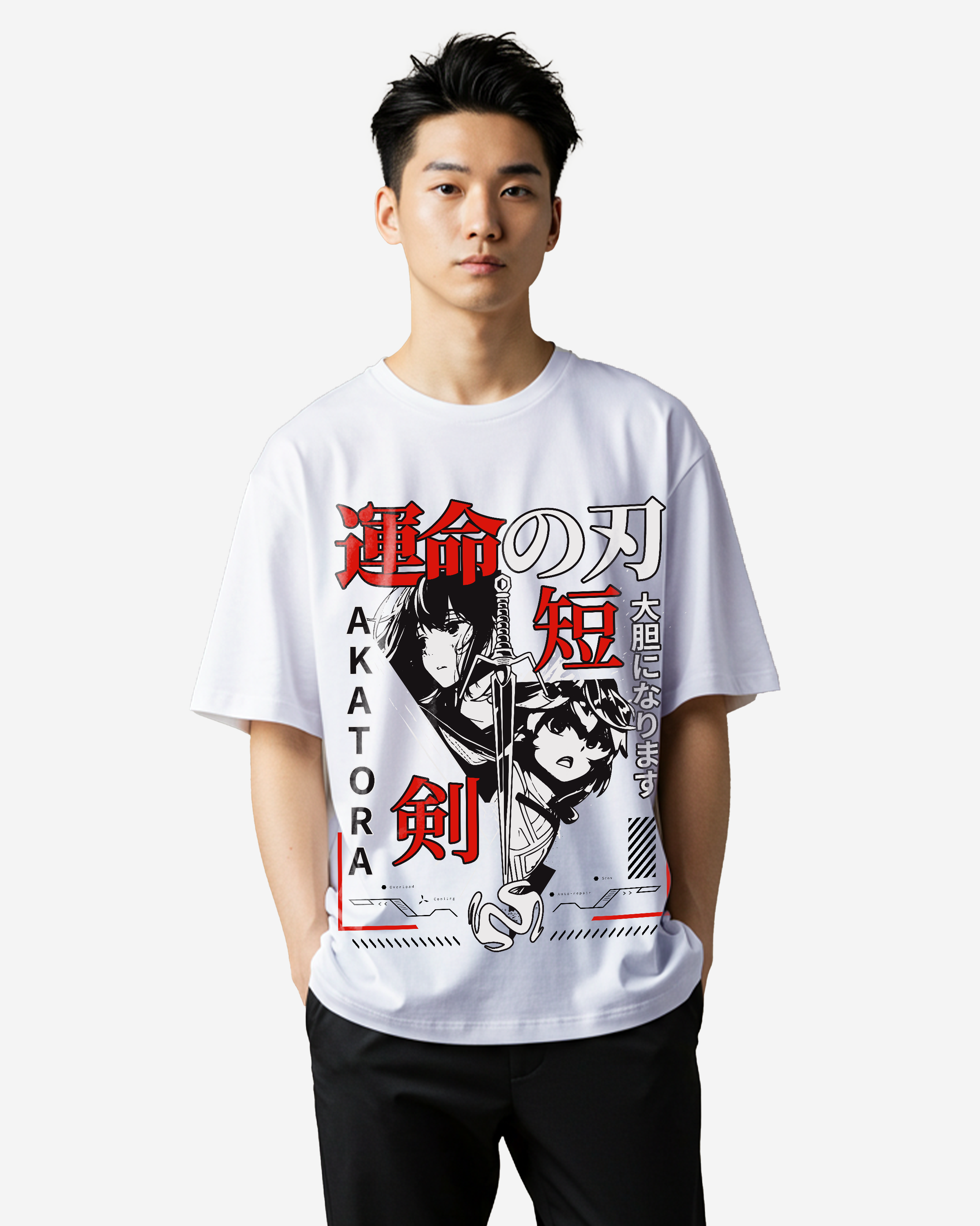 Blades of Fate - Japanese Manga Anime Oversized T-Shirts