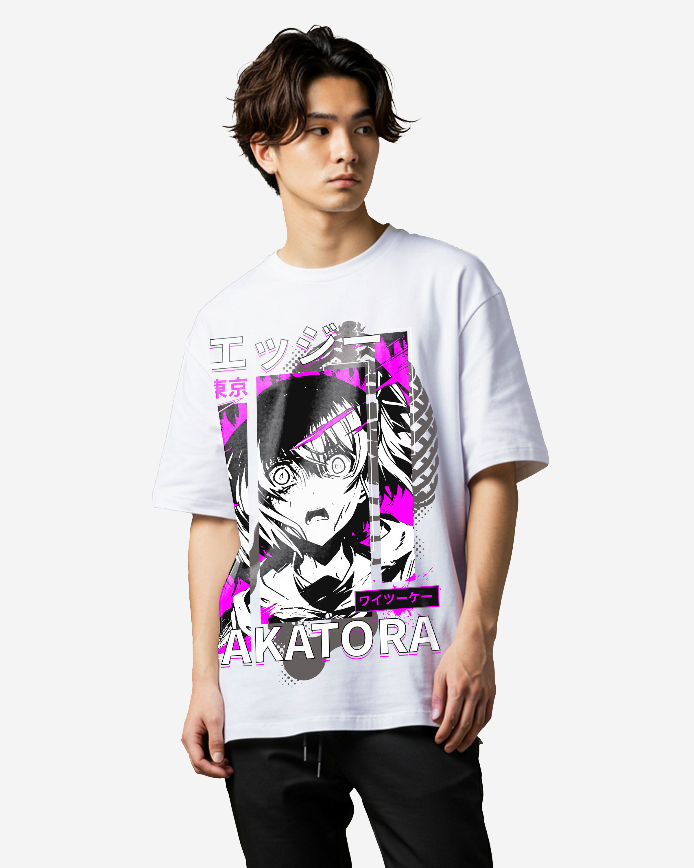 Japanese Anime - School Girl Manga Oversized T-Shirts