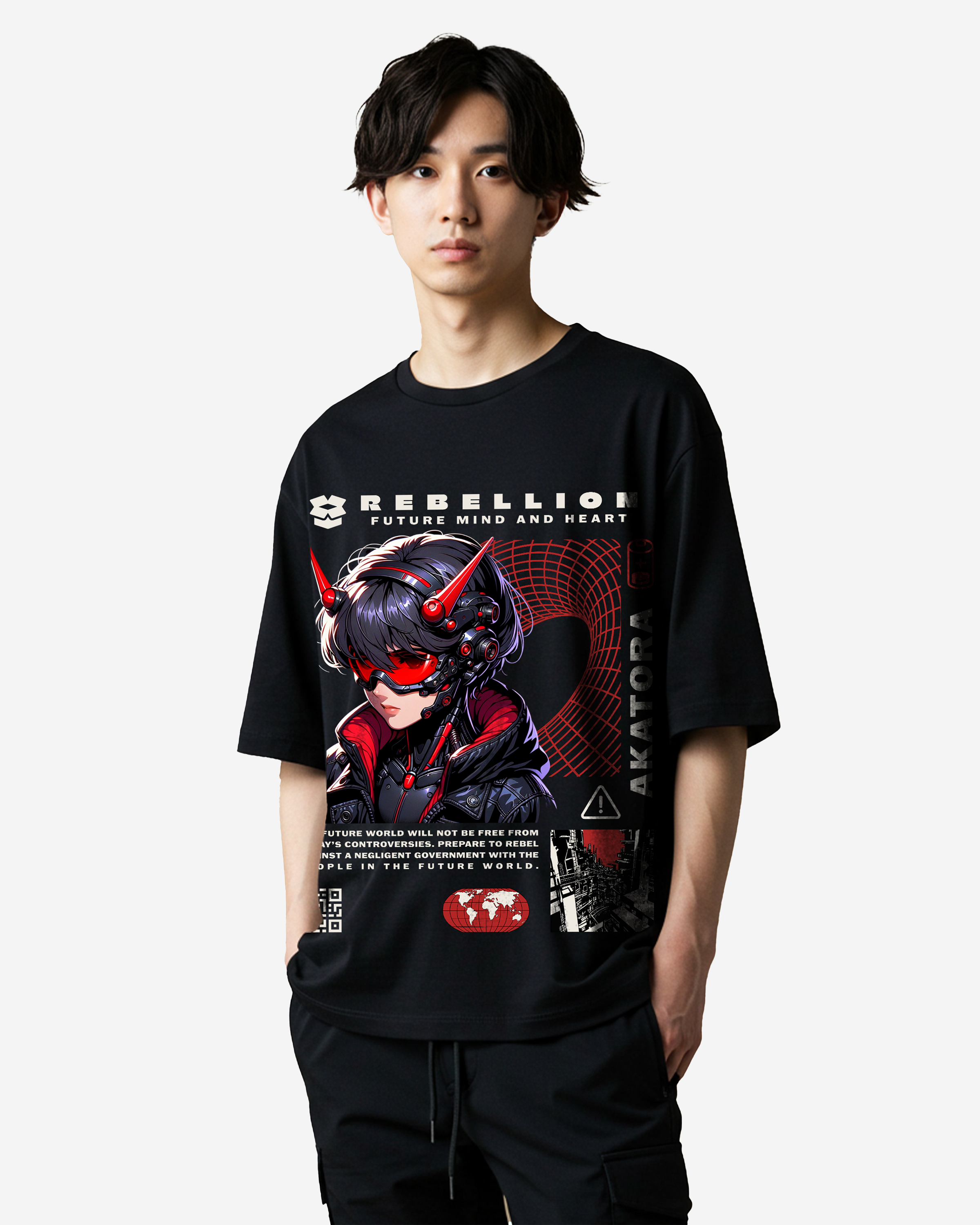 Manga Graphic Oversized T-Shirts