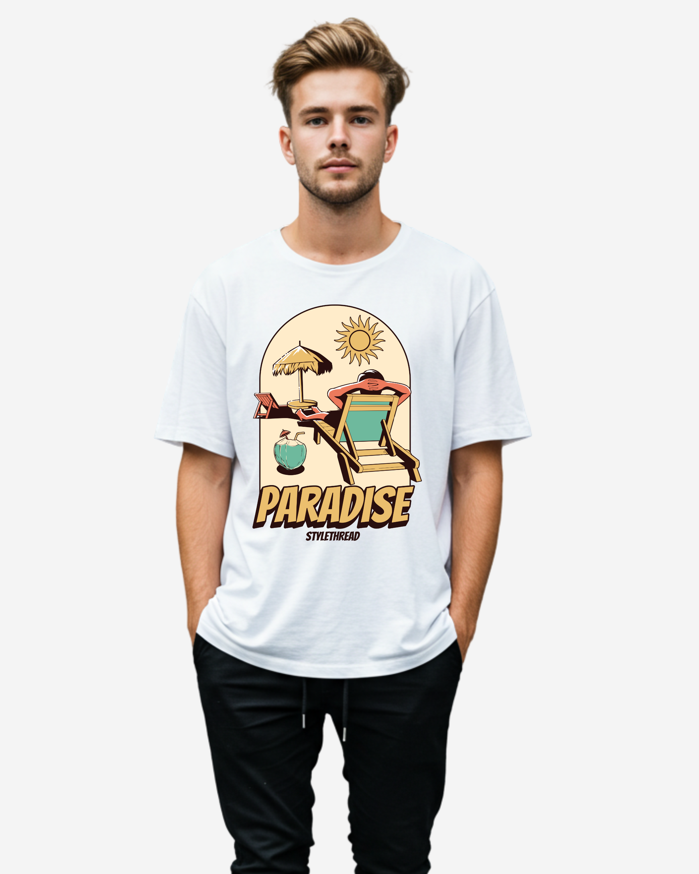 Paradise Men's Oversized T-Shirt