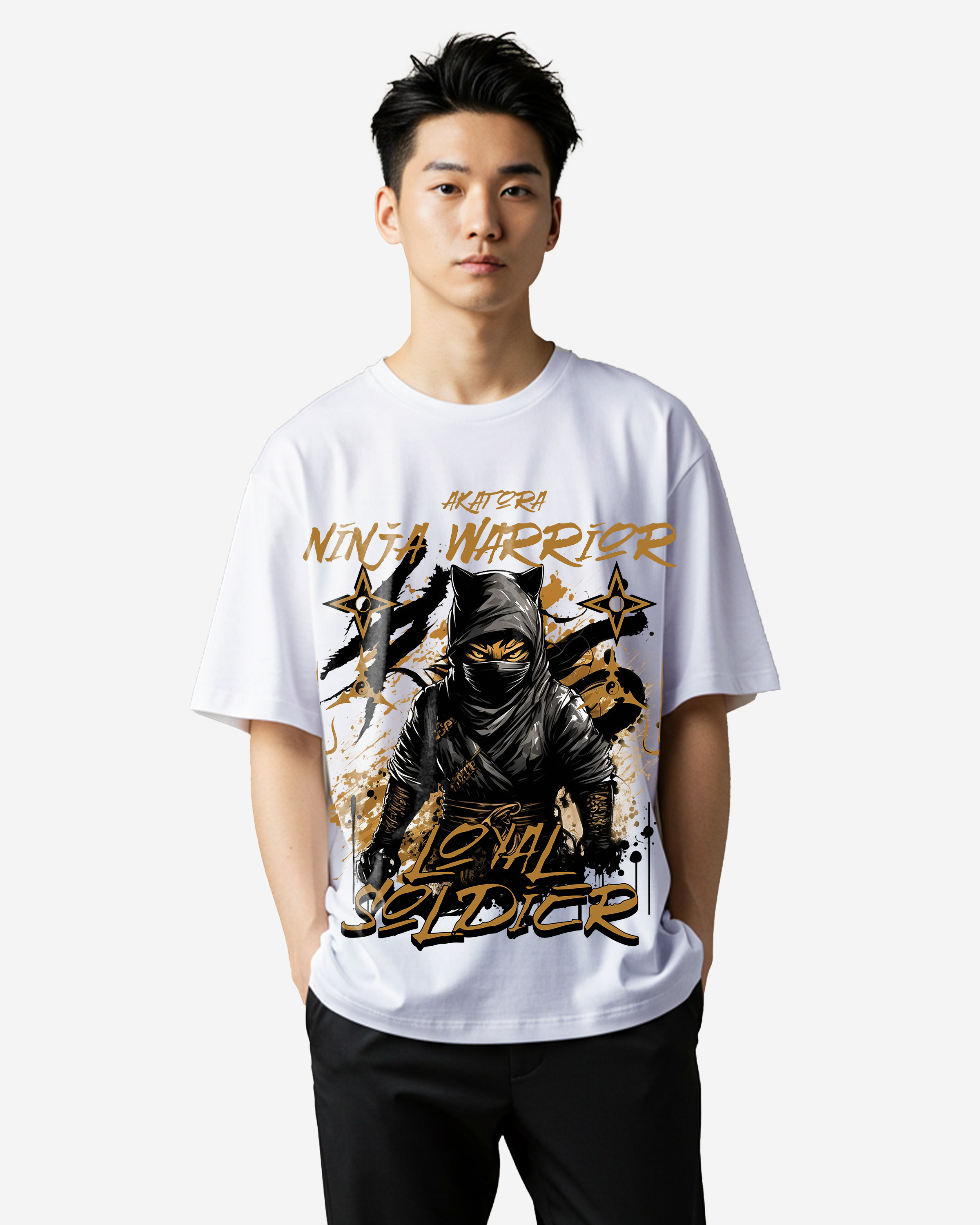 Cat Ninja Oversized T-Shirts