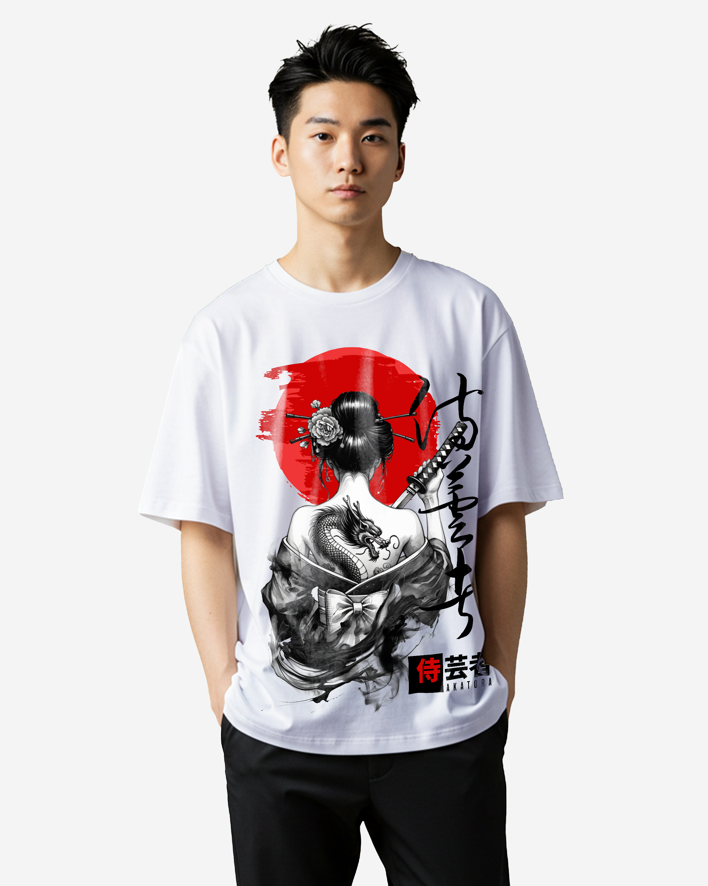 Samurai Geisha Oversized T-Shirts