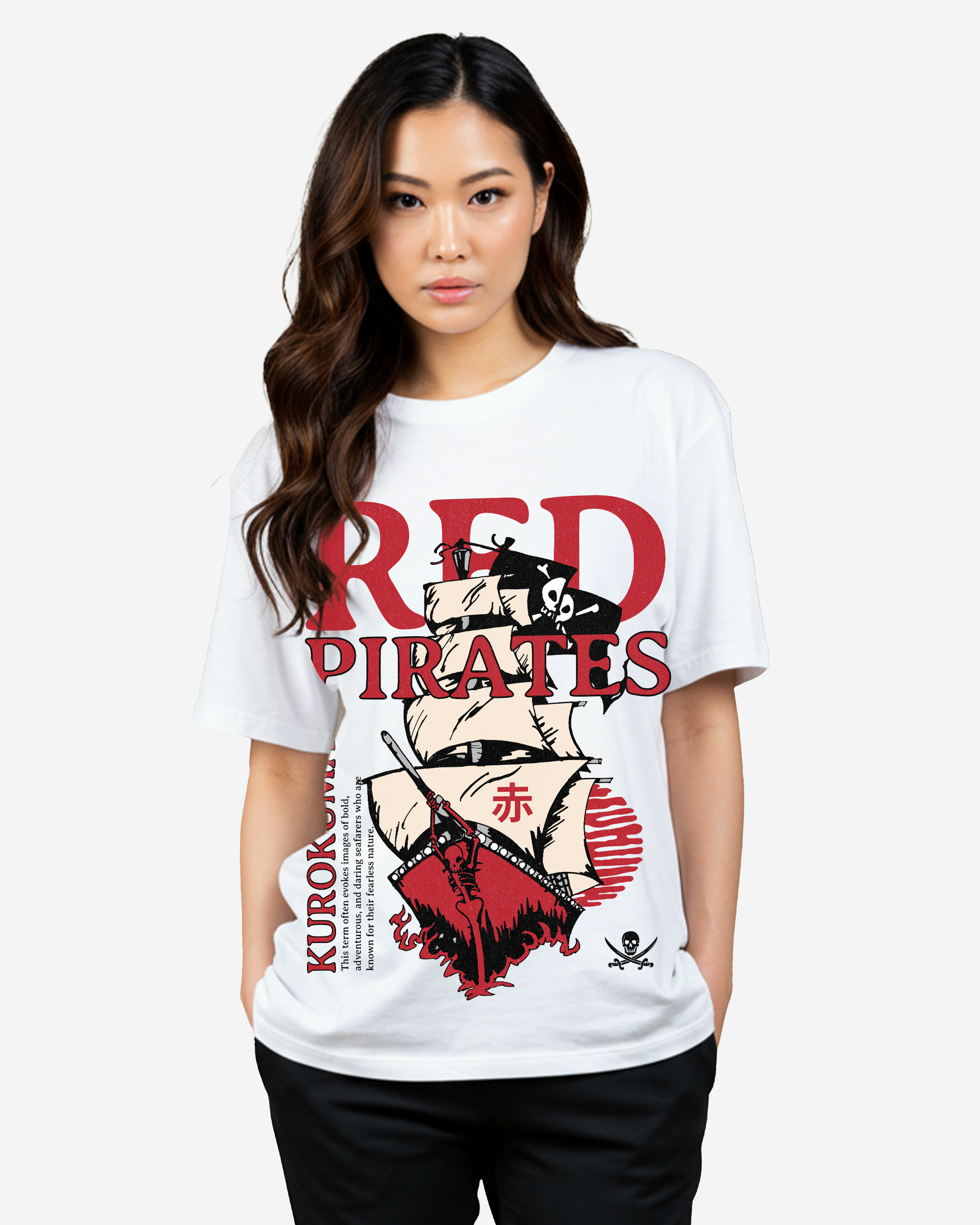 Red Pirates Oversized T-Shirt