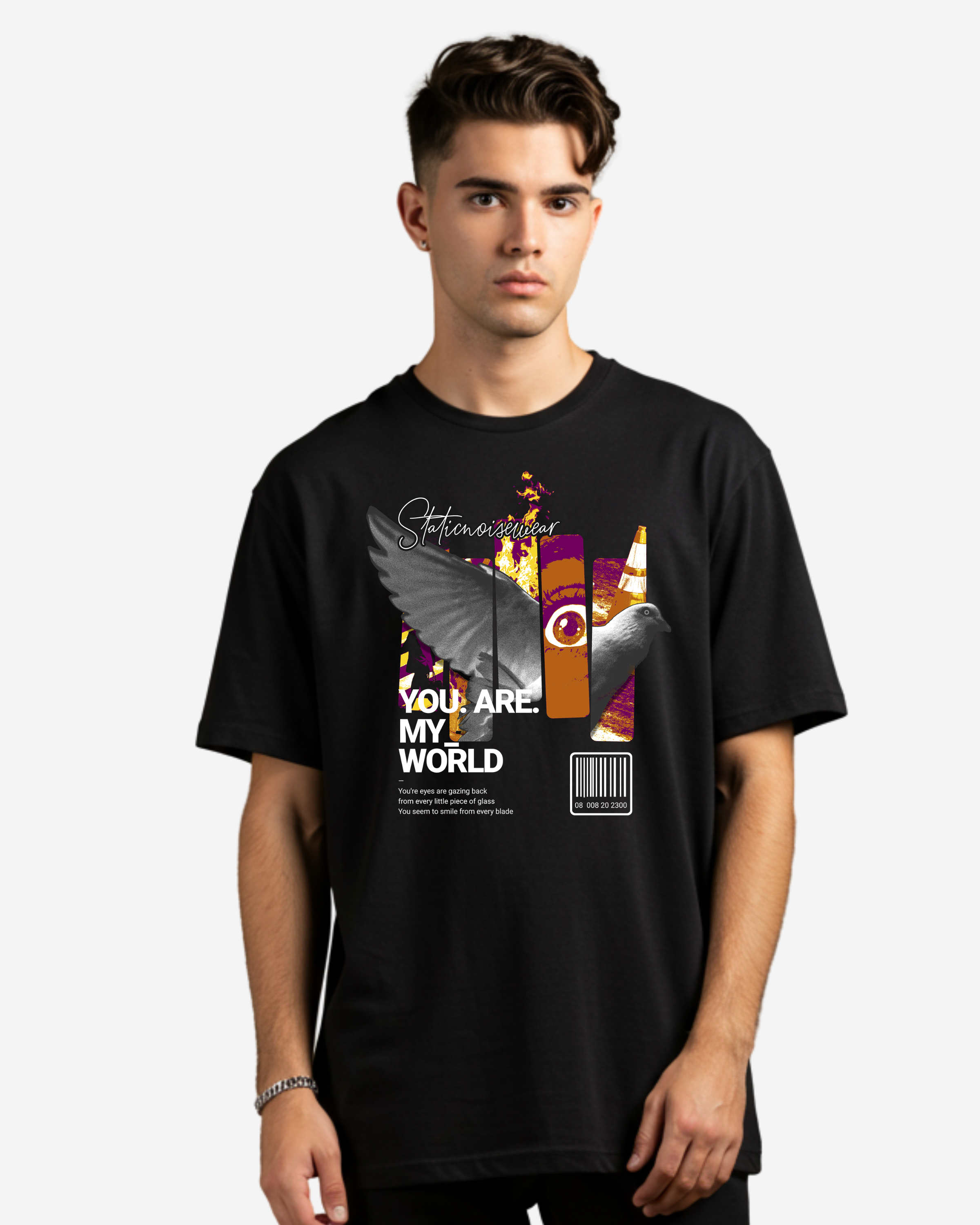 You are my world Men's Oversized T-Shirt