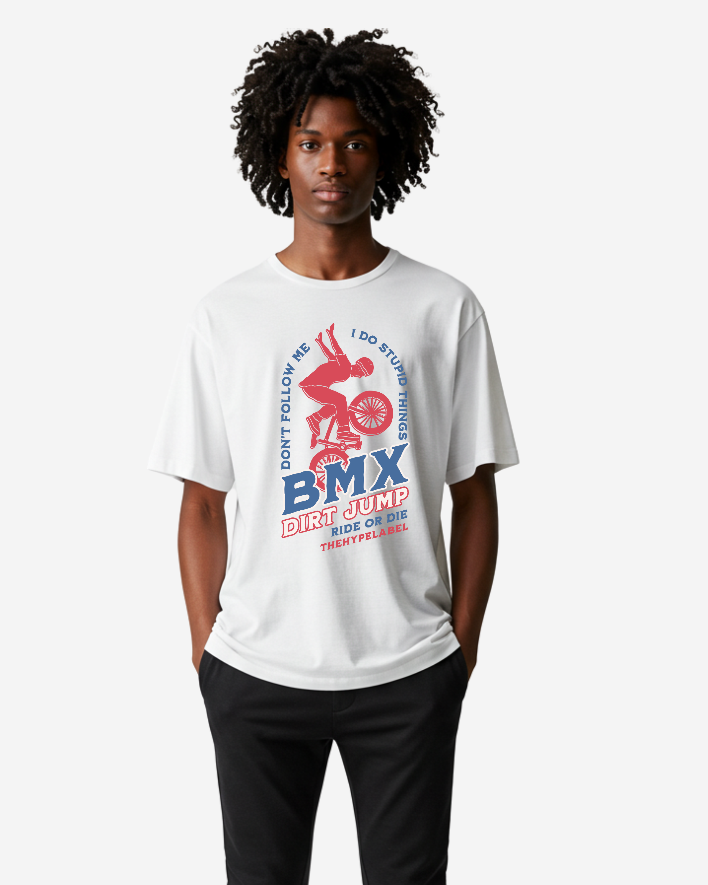 BMX Dirt Jump Men's Oversized T-Shirt