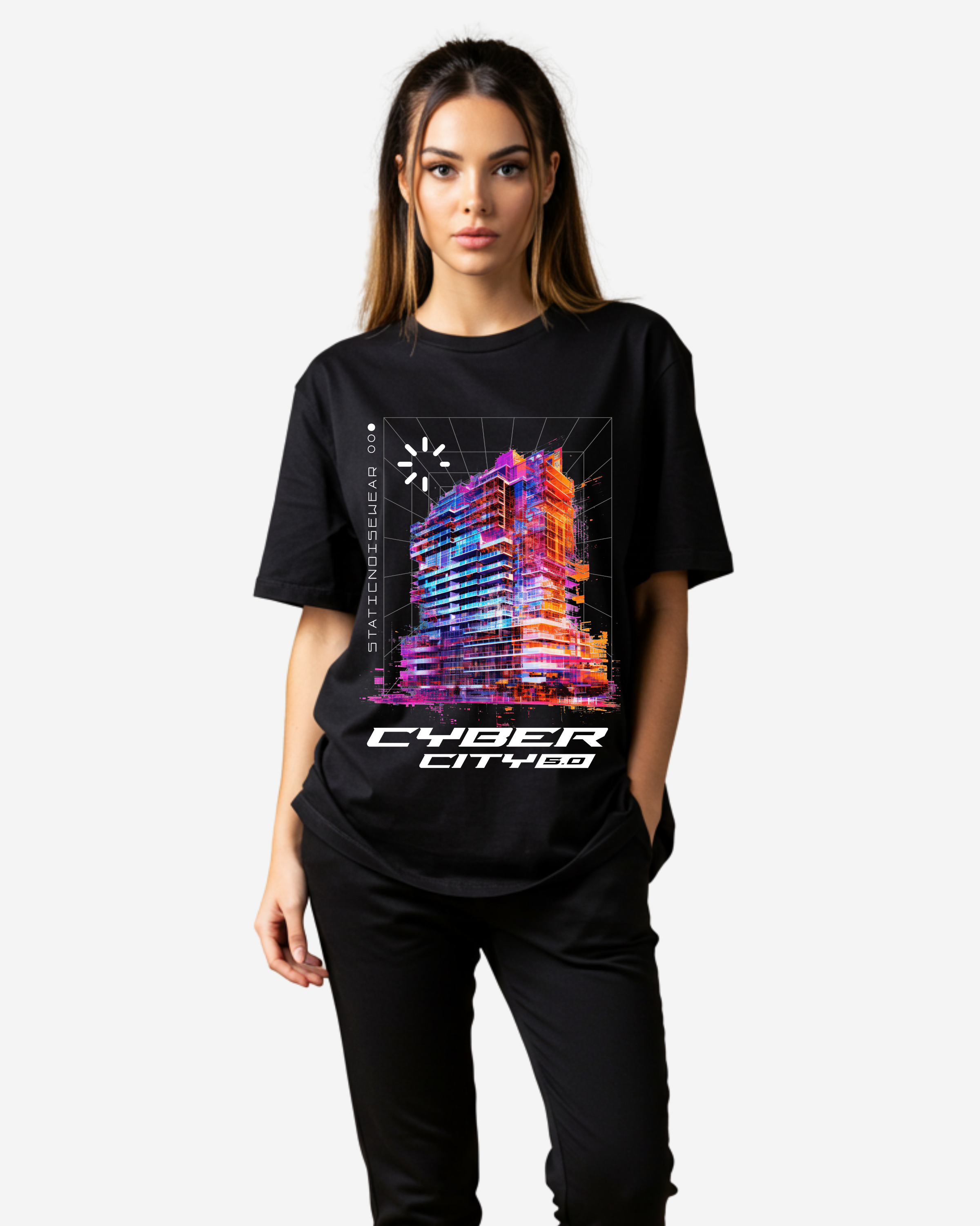 Cyber city 5.0 Women's Oversized T-Shirt