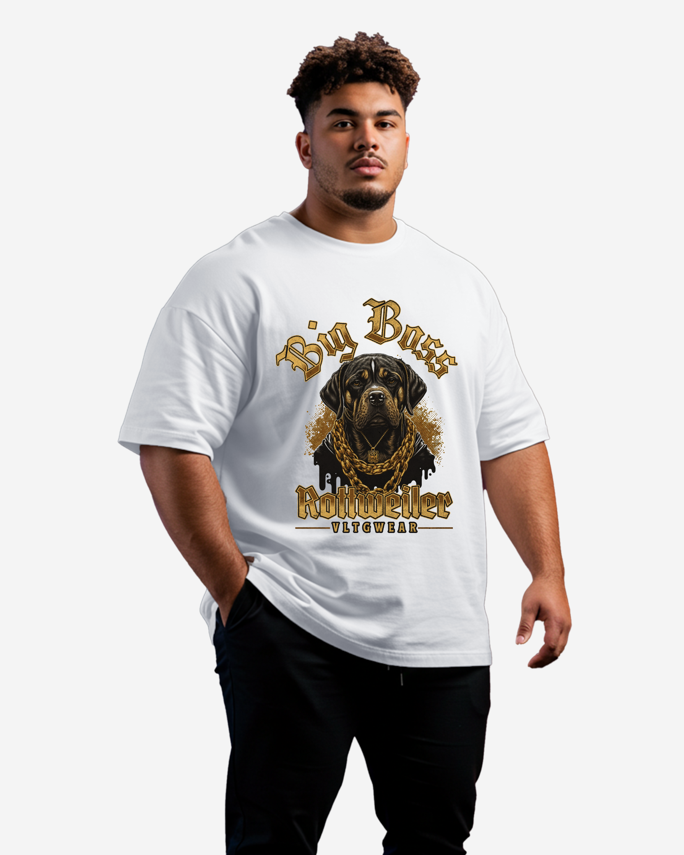 Big Boss Kennels Men's Oversized T-Shirt