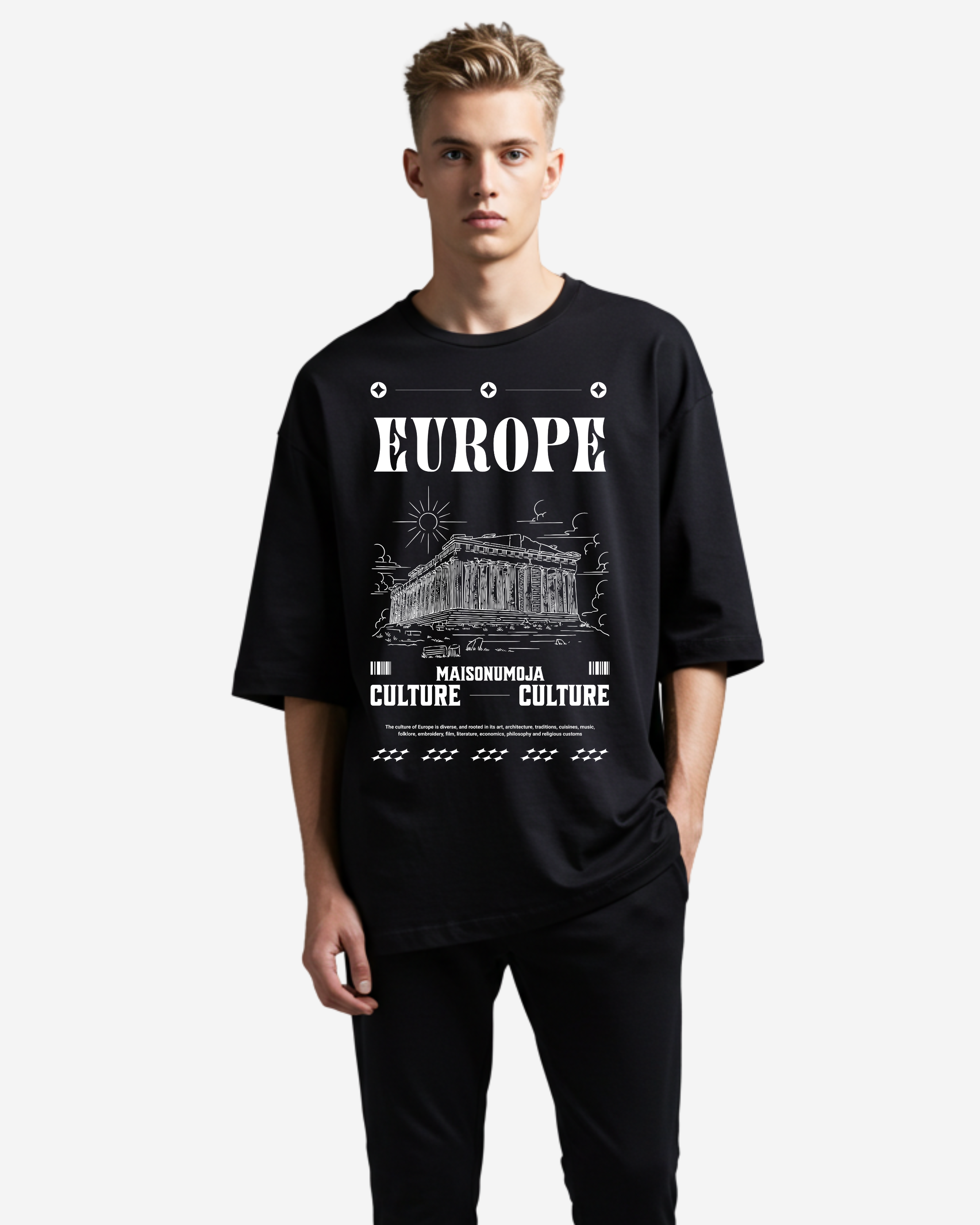 Europe Culture Oversized T-Shirt