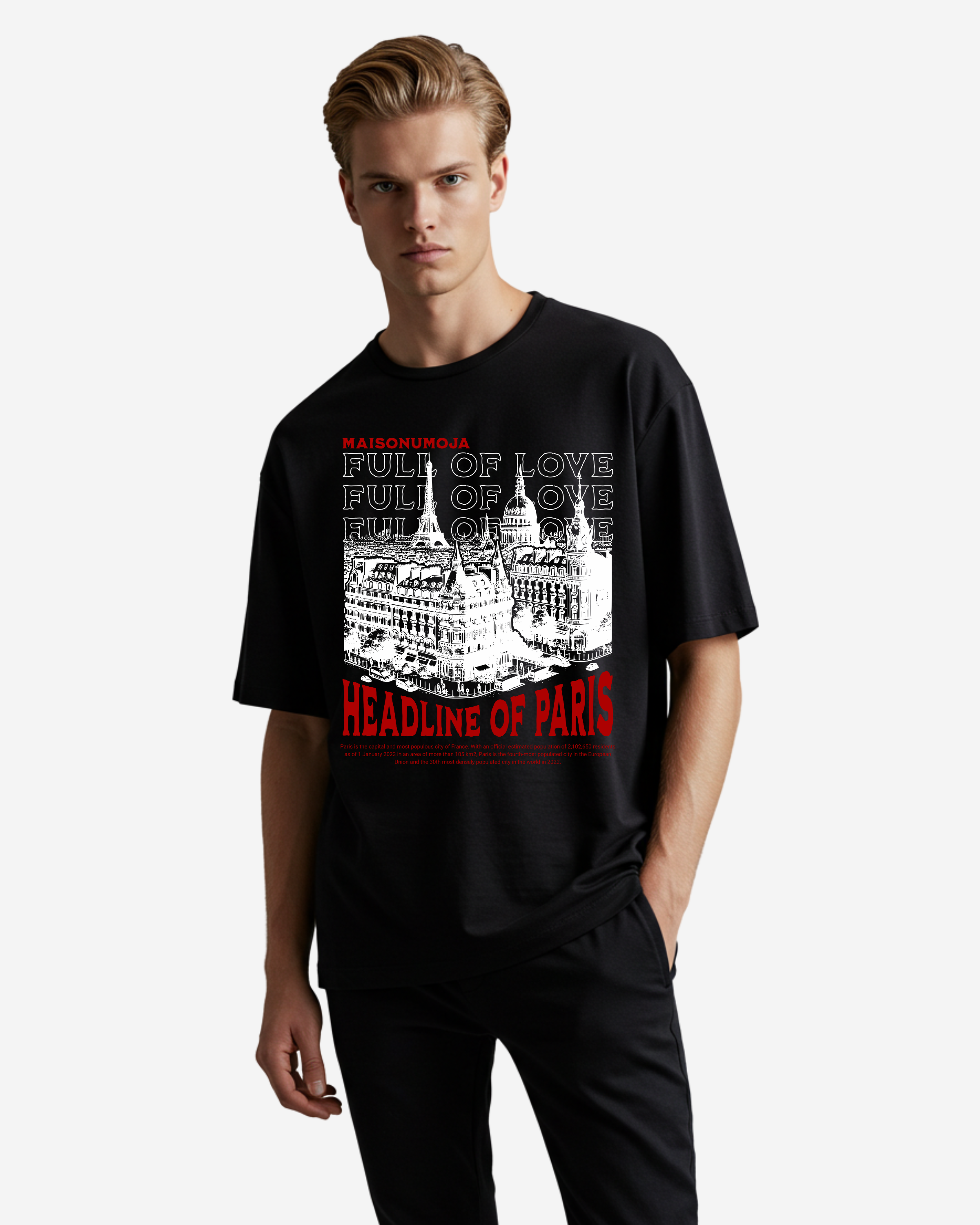 Headline of Paris Oversized T-Shirt