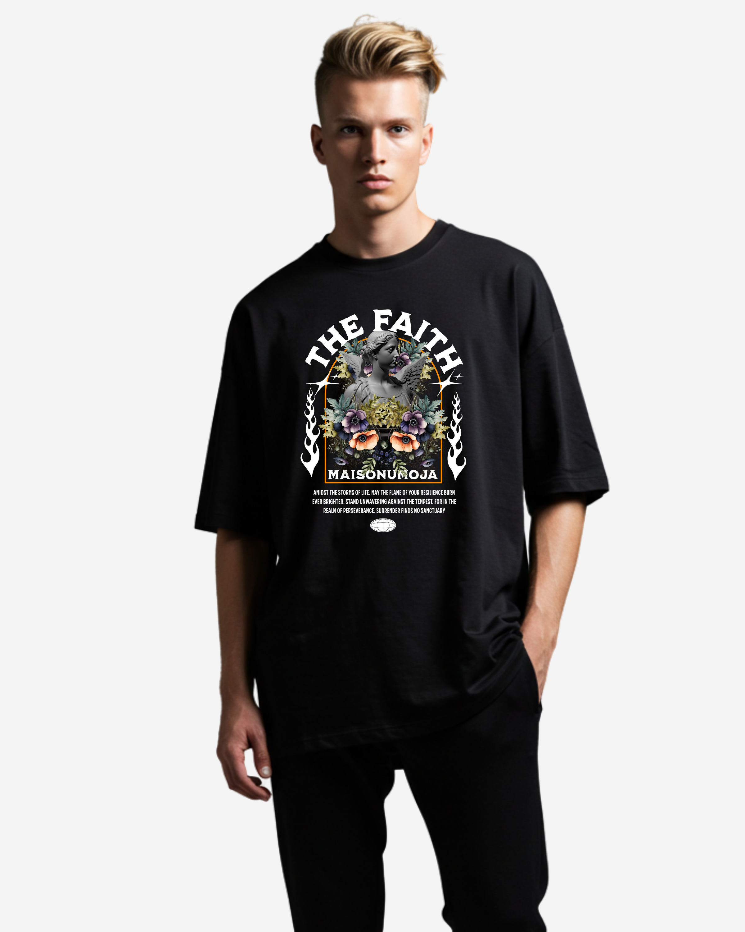 Vintage Flower Oversized T-Shirt