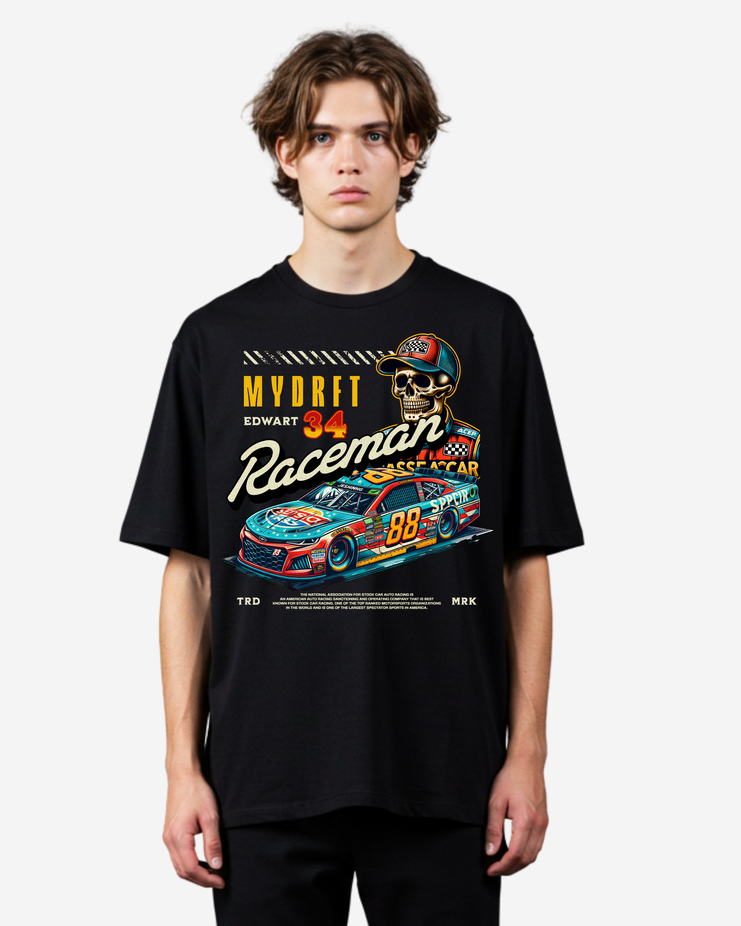 Racer Man Oversized T-Shirt