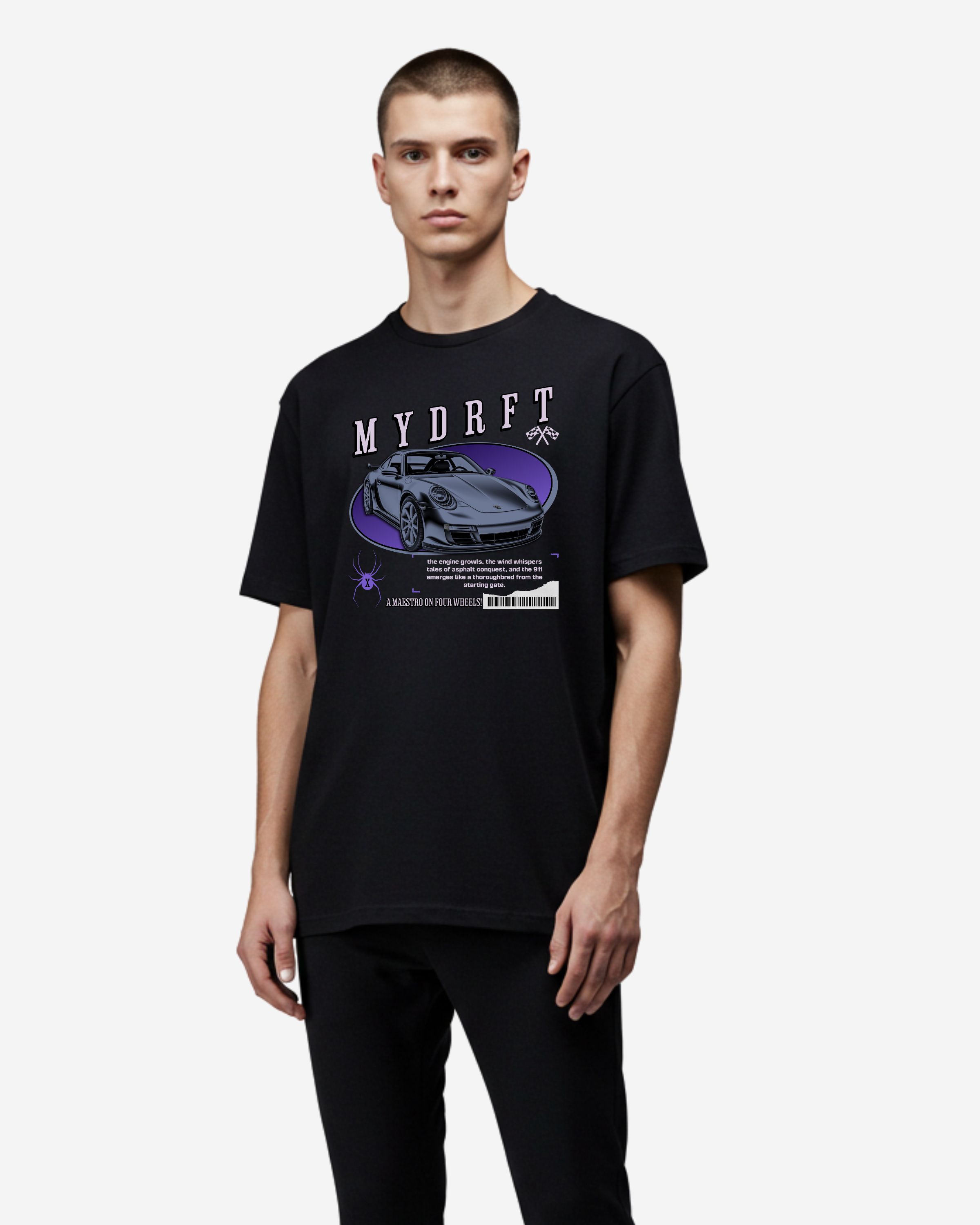 Car Graphic Oversized T-Shirt