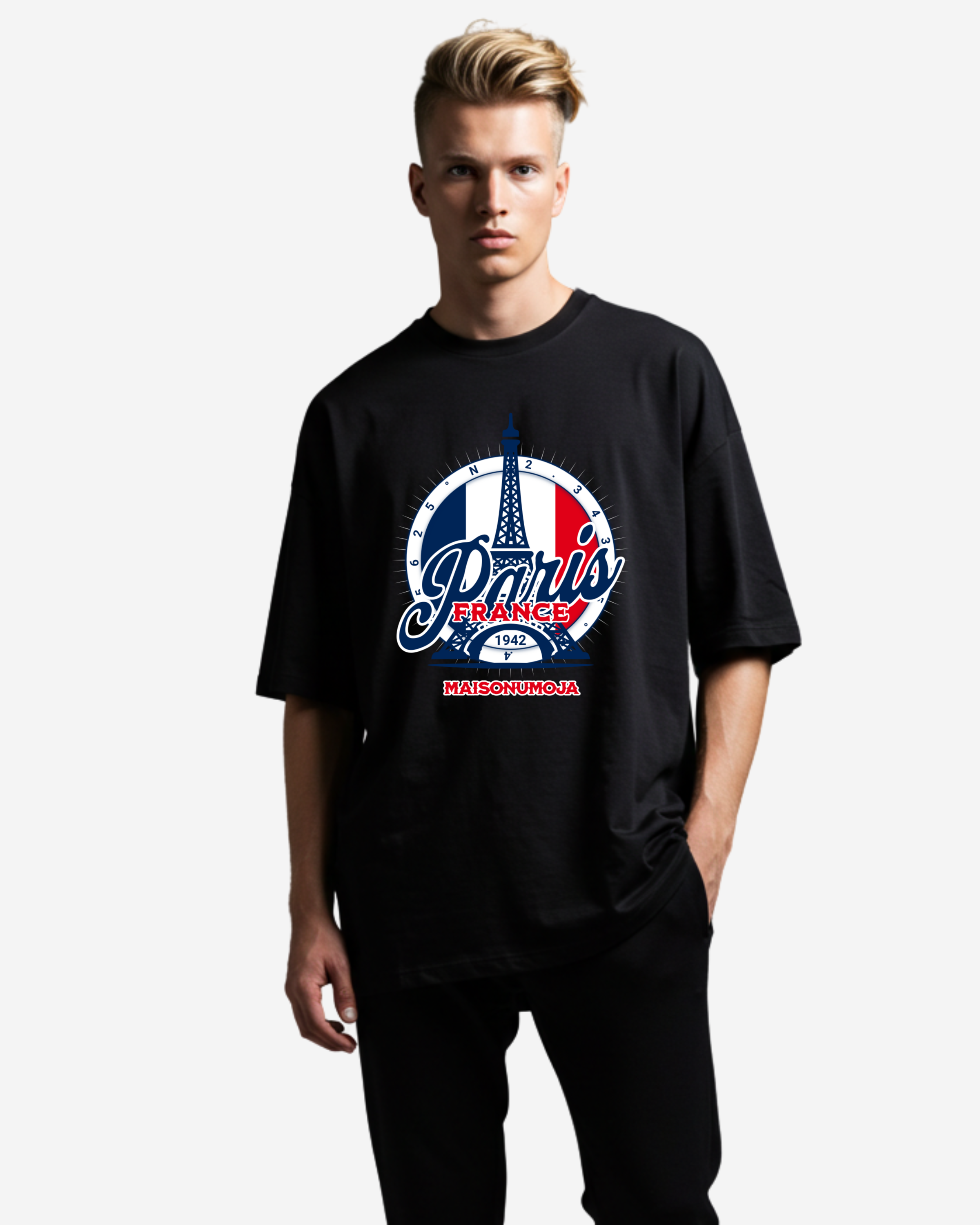 Paris France Oversized T-Shirt