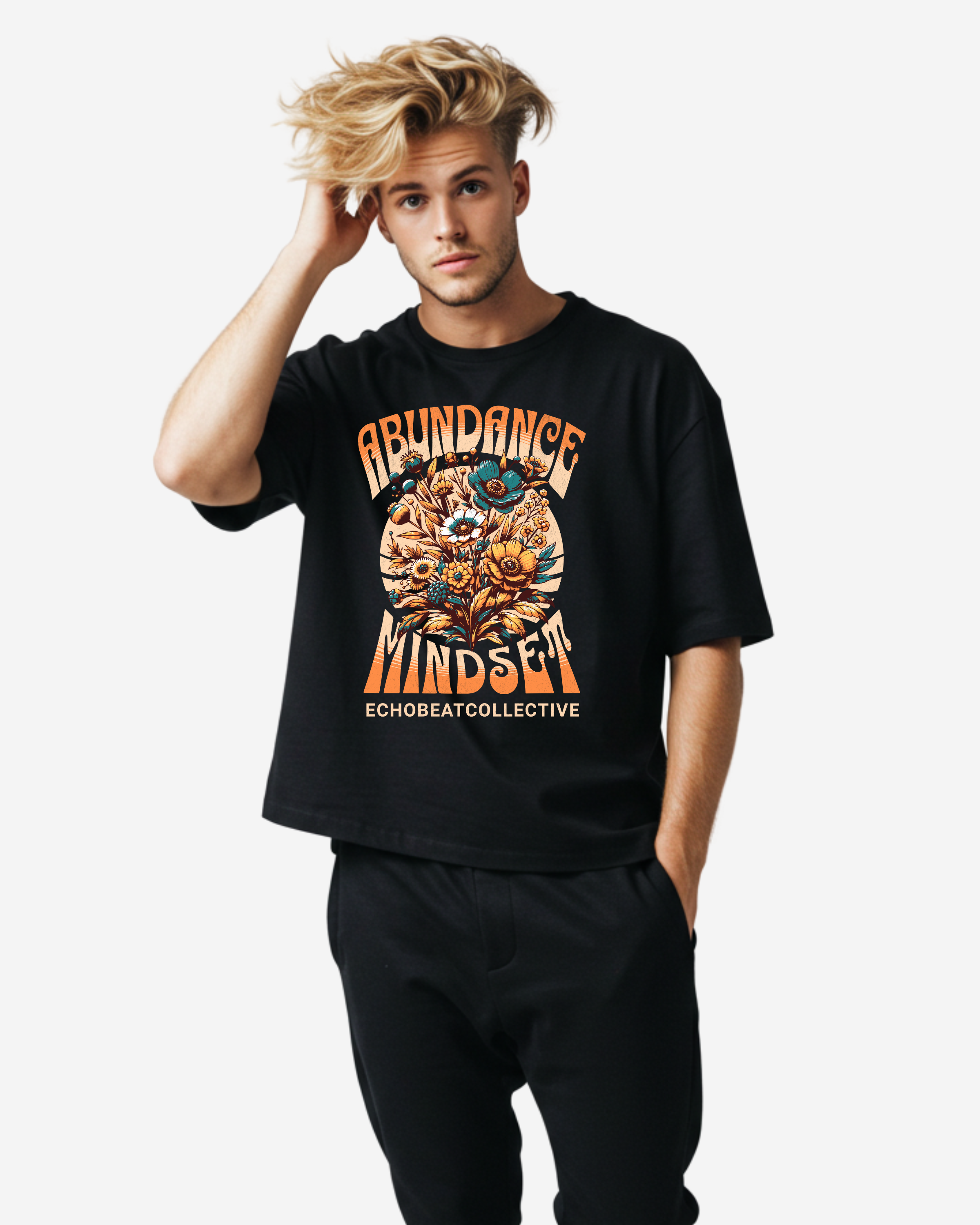 Abundance Mindset Men's Oversized T-Shirt