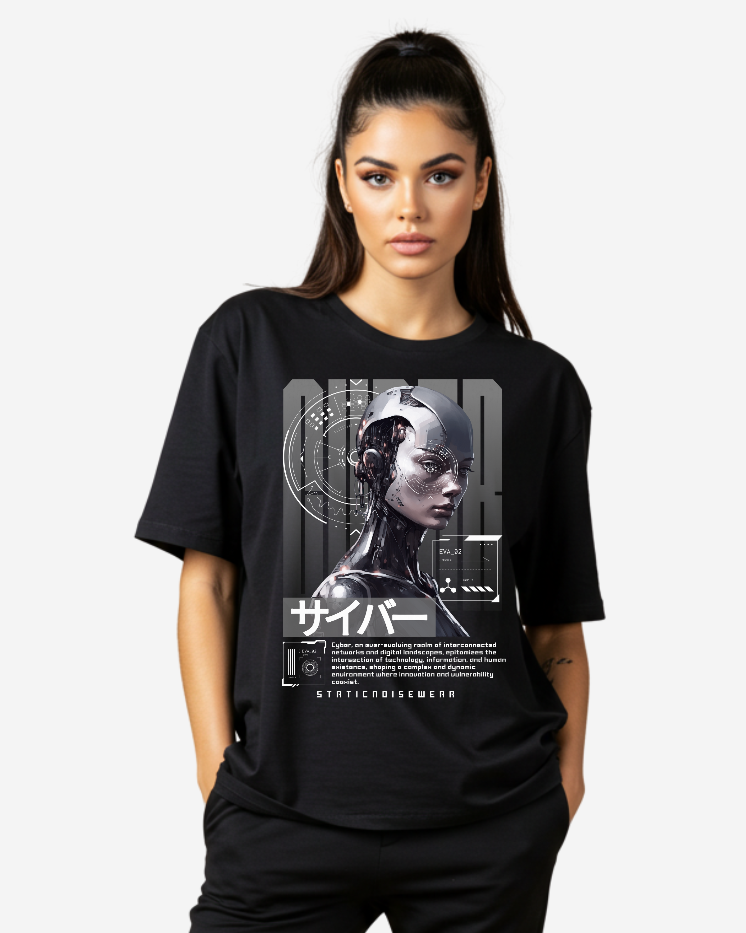 Cyber Women's Oversized T-Shirt