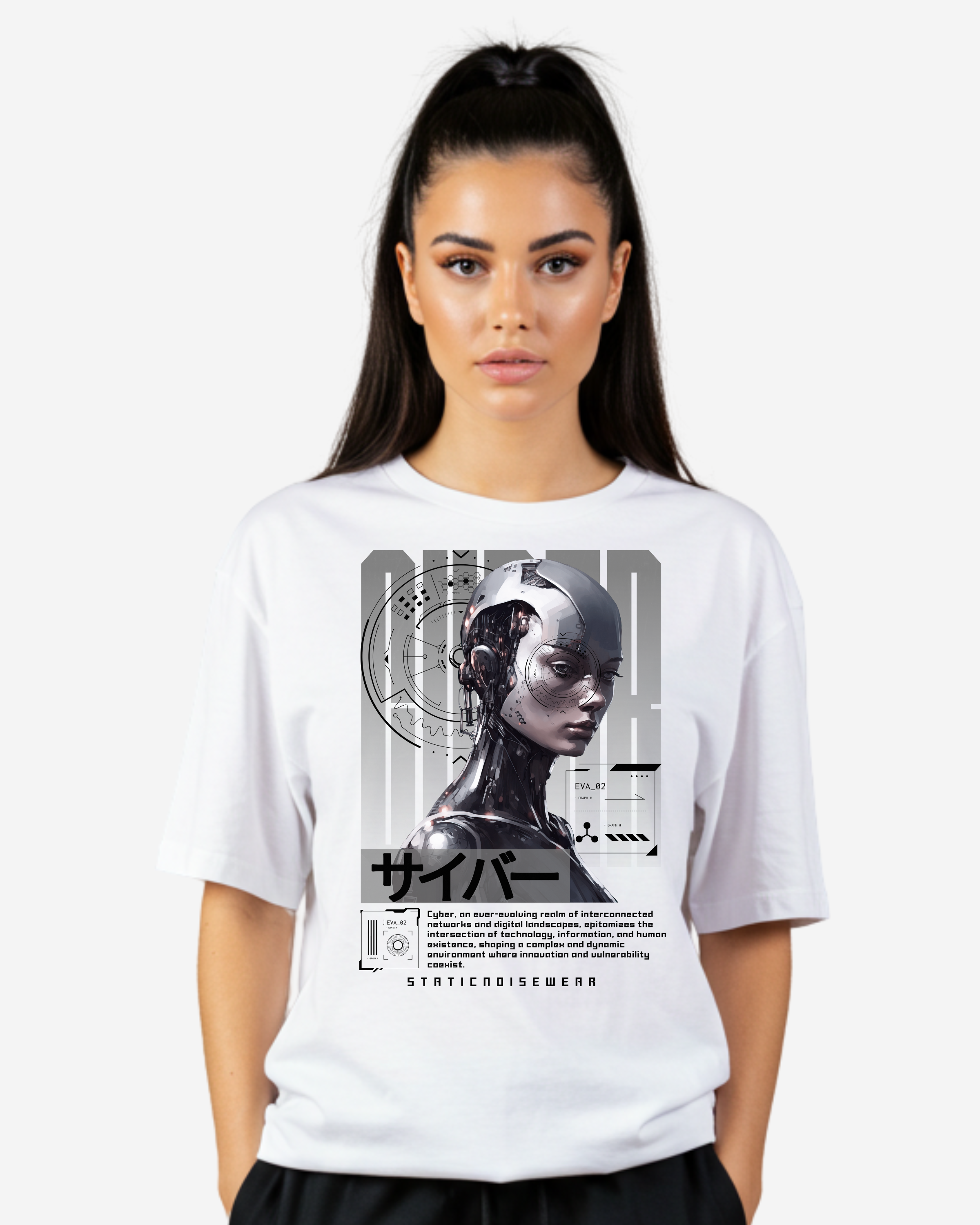 Cyber Women's Oversized T-Shirt