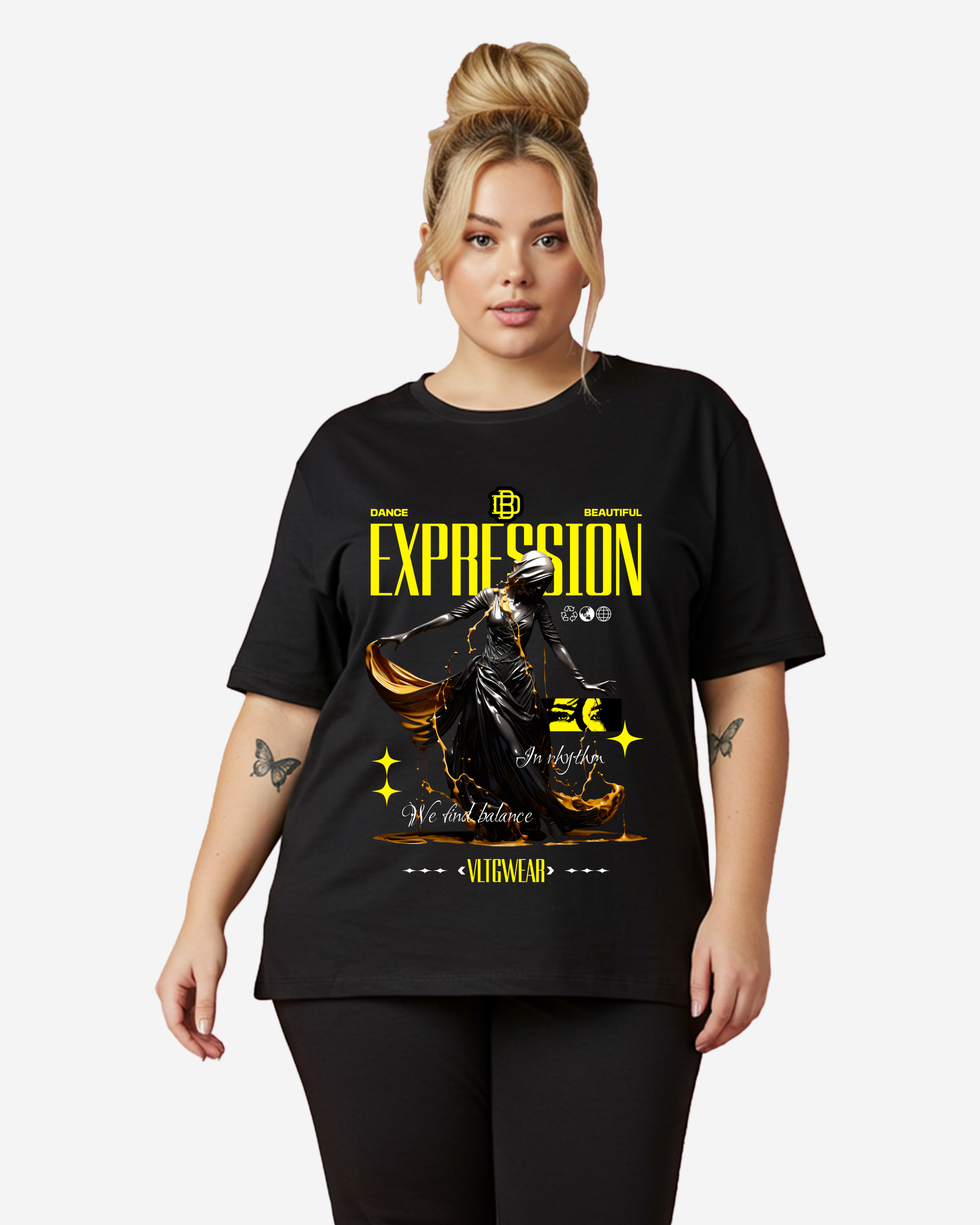 Dance Beautiful Expression Women's Oversized T-Shirt