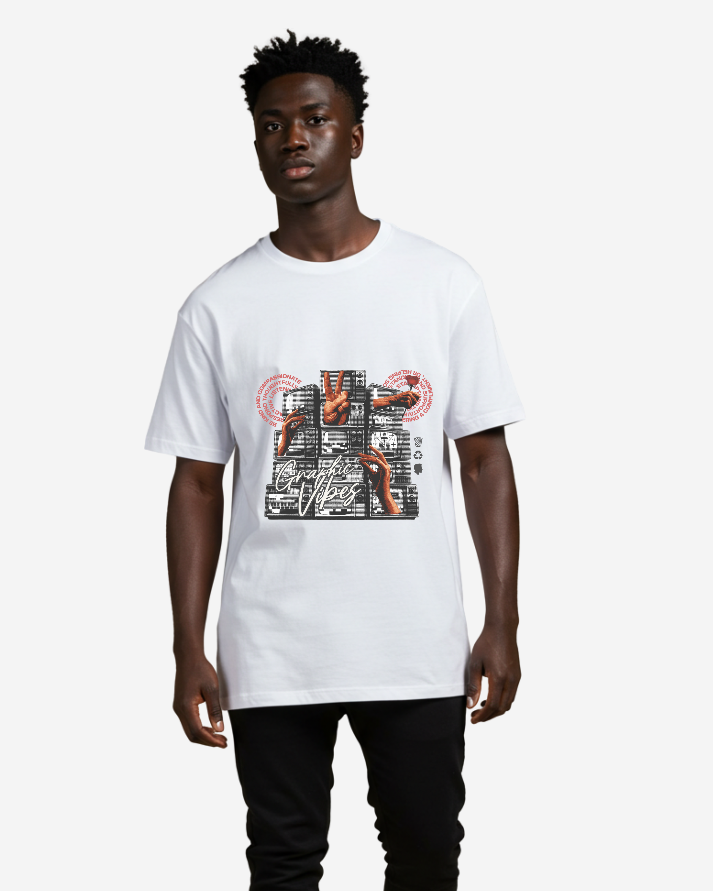 Channeling Your Vibe Men's Oversized T-Shirt