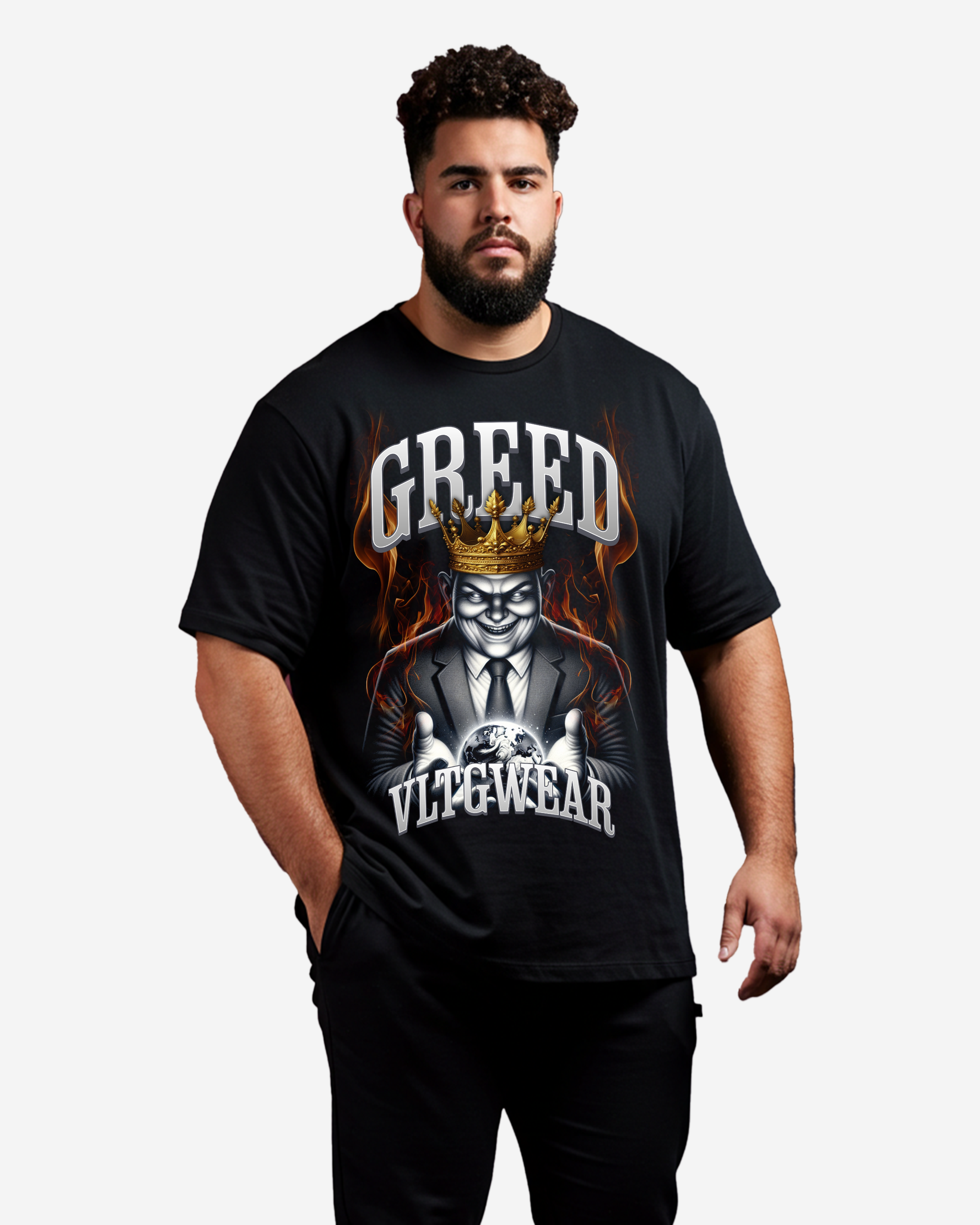 Greed Men's Oversized T-Shirt