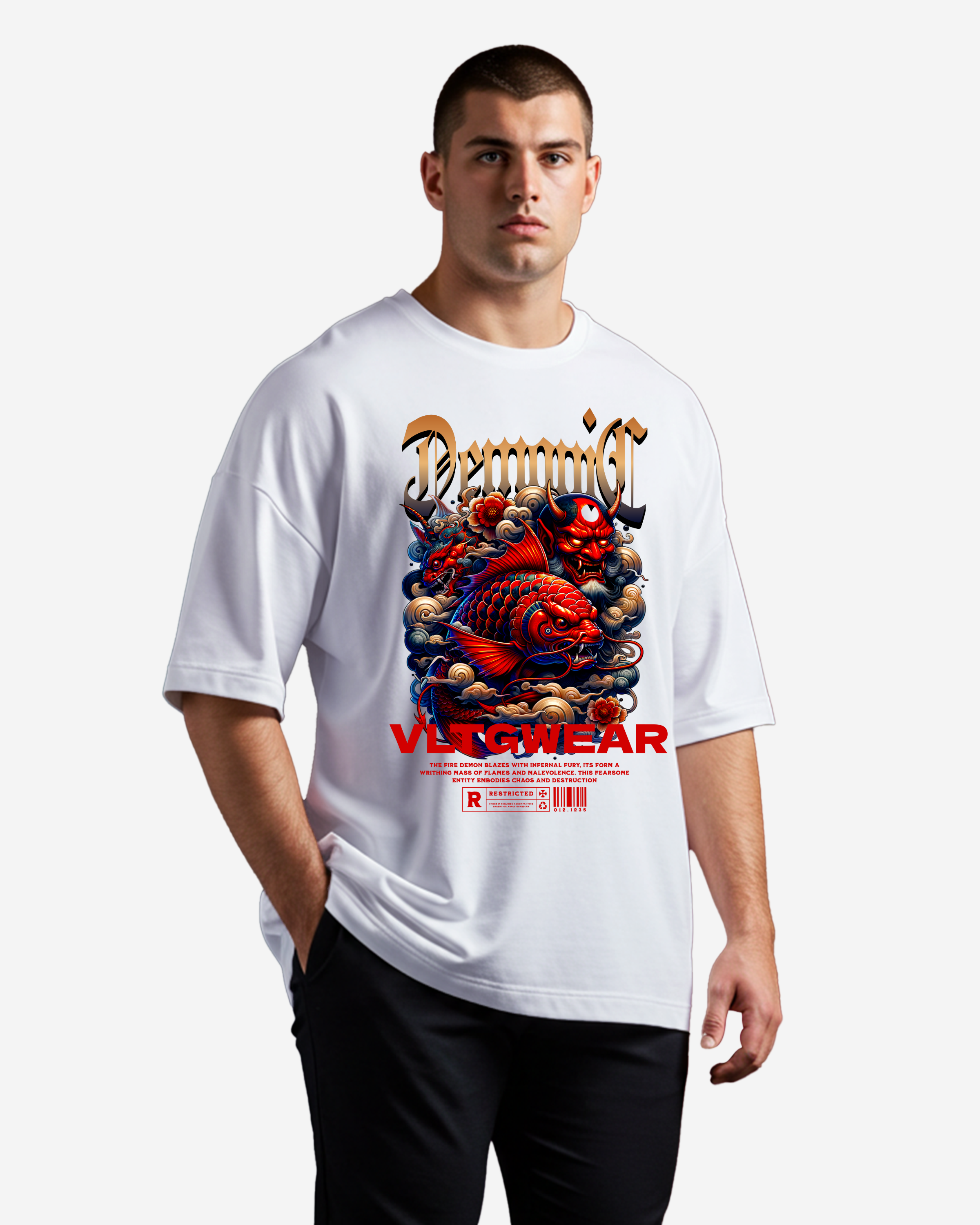 Infernal Demonic Men's Oversized T-Shirt