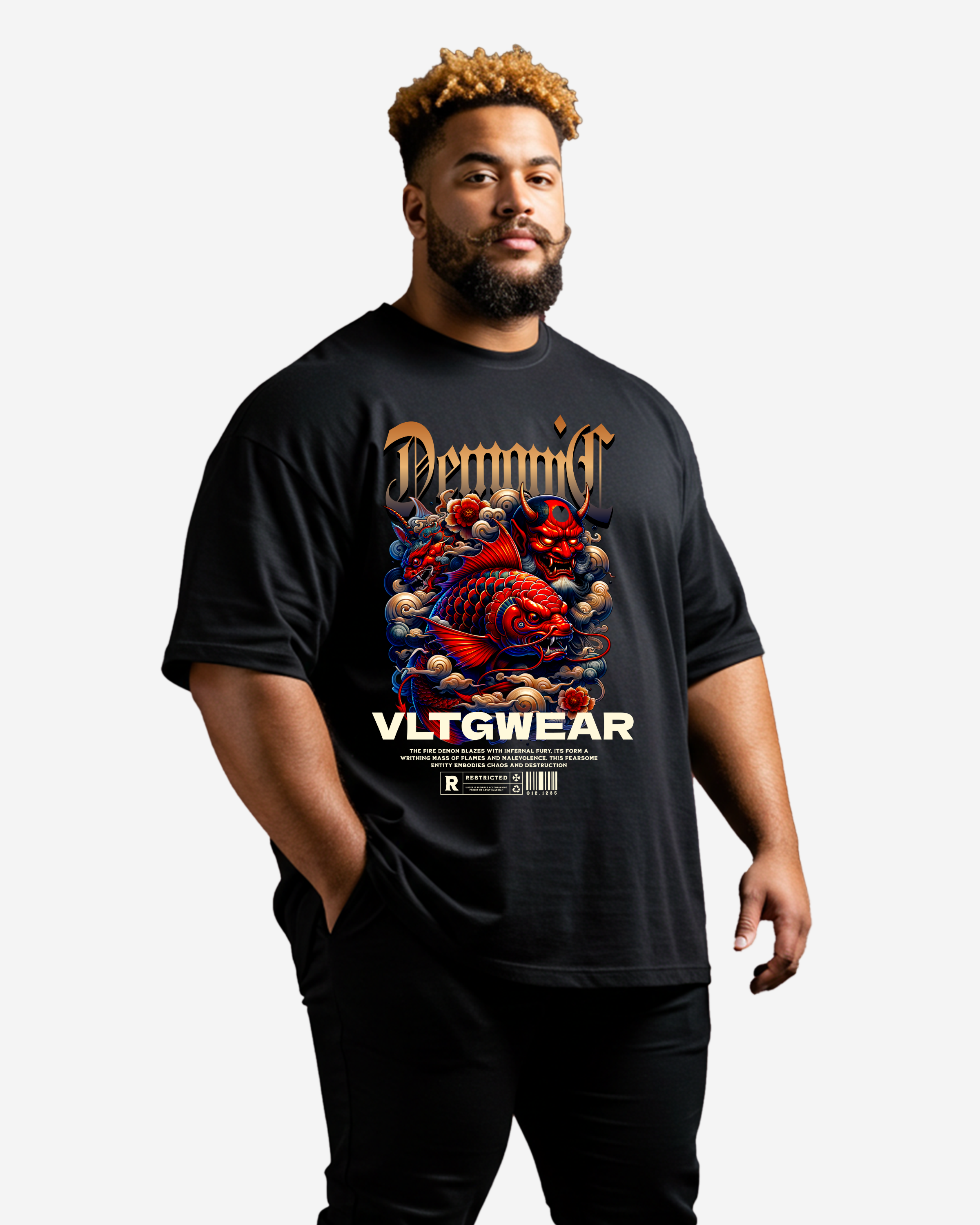Infernal Demonic Men's Oversized T-Shirt