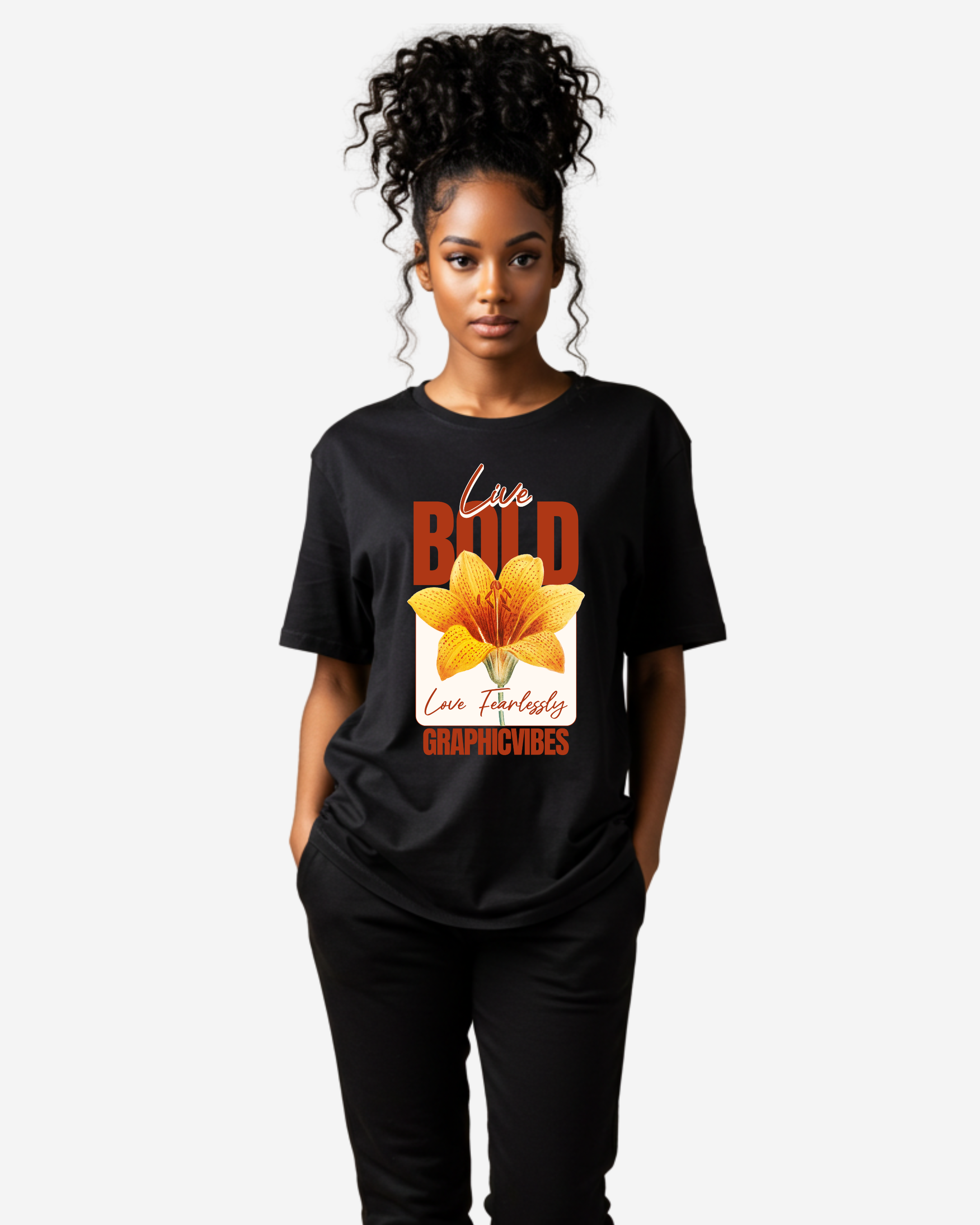 Live bold, love fearlessly Women's Oversized T-Shirt