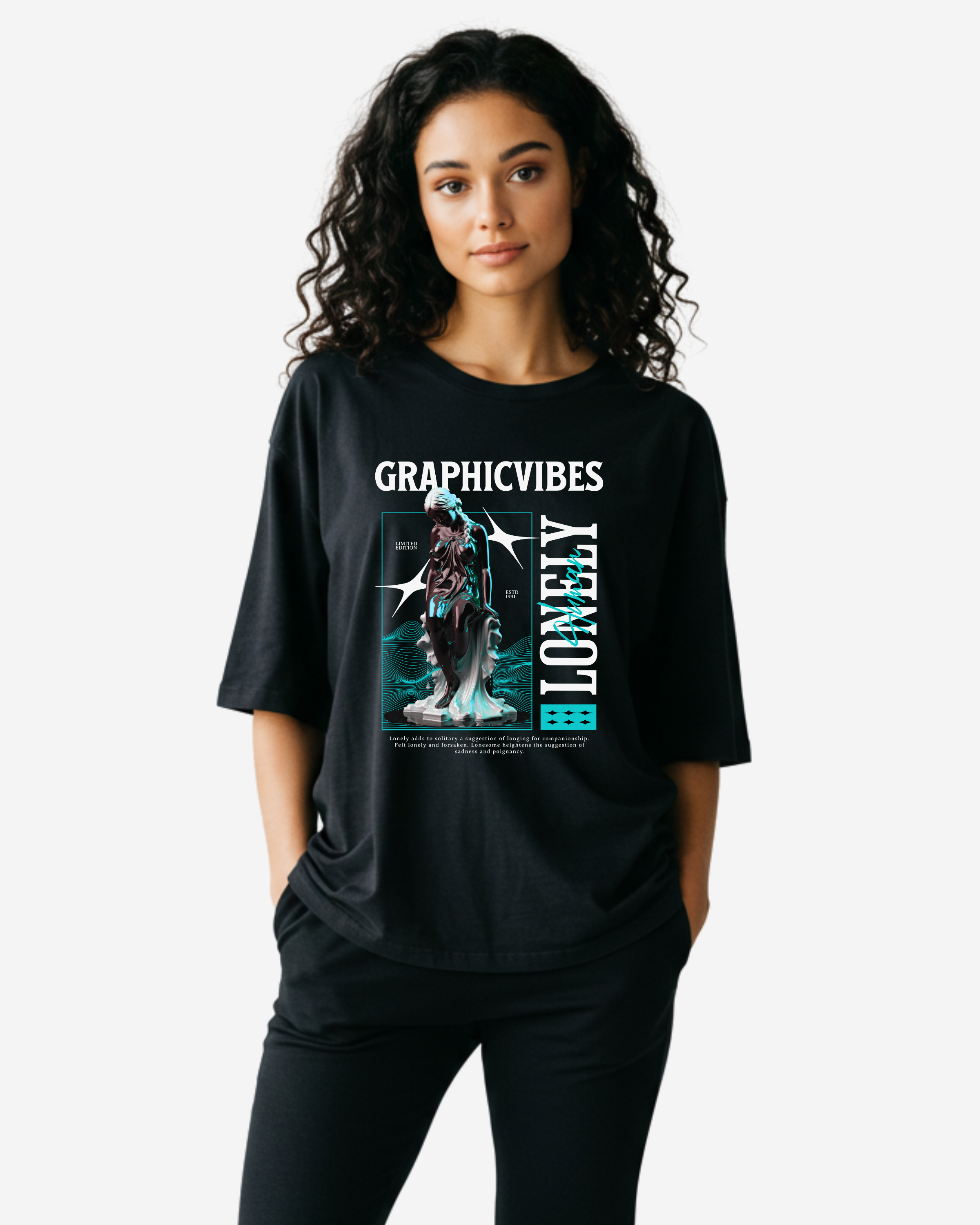 Lonely Human Women's Oversized T-Shirt