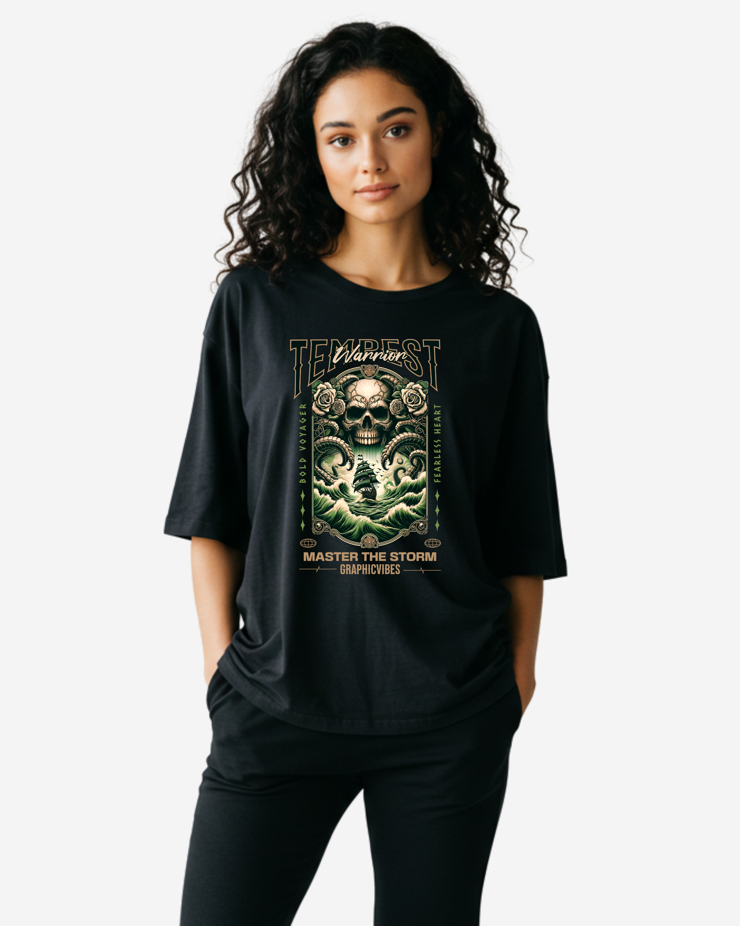 Master The Storm Women's Oversized T-Shirt