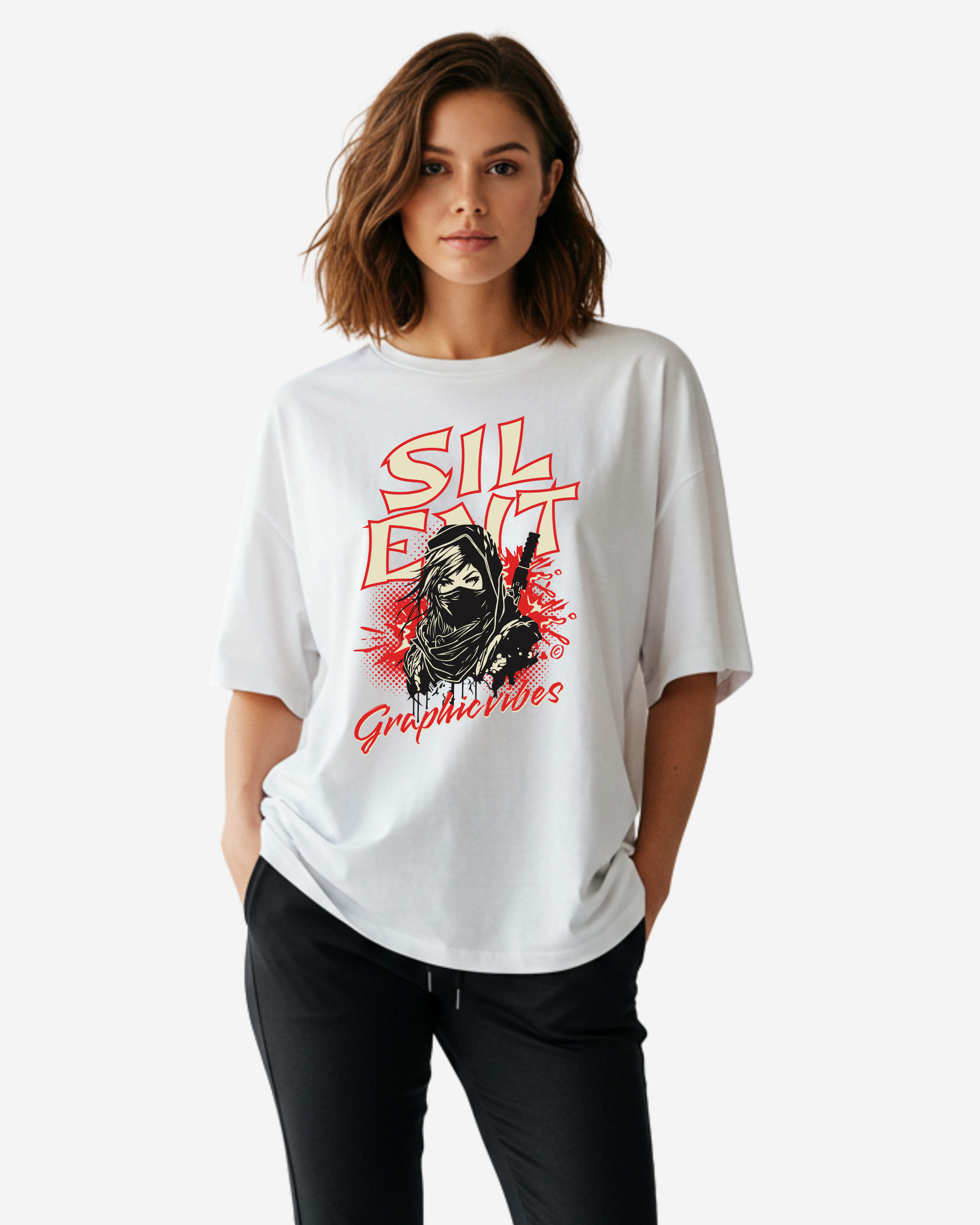 Ninja Women's Oversized T-Shirt