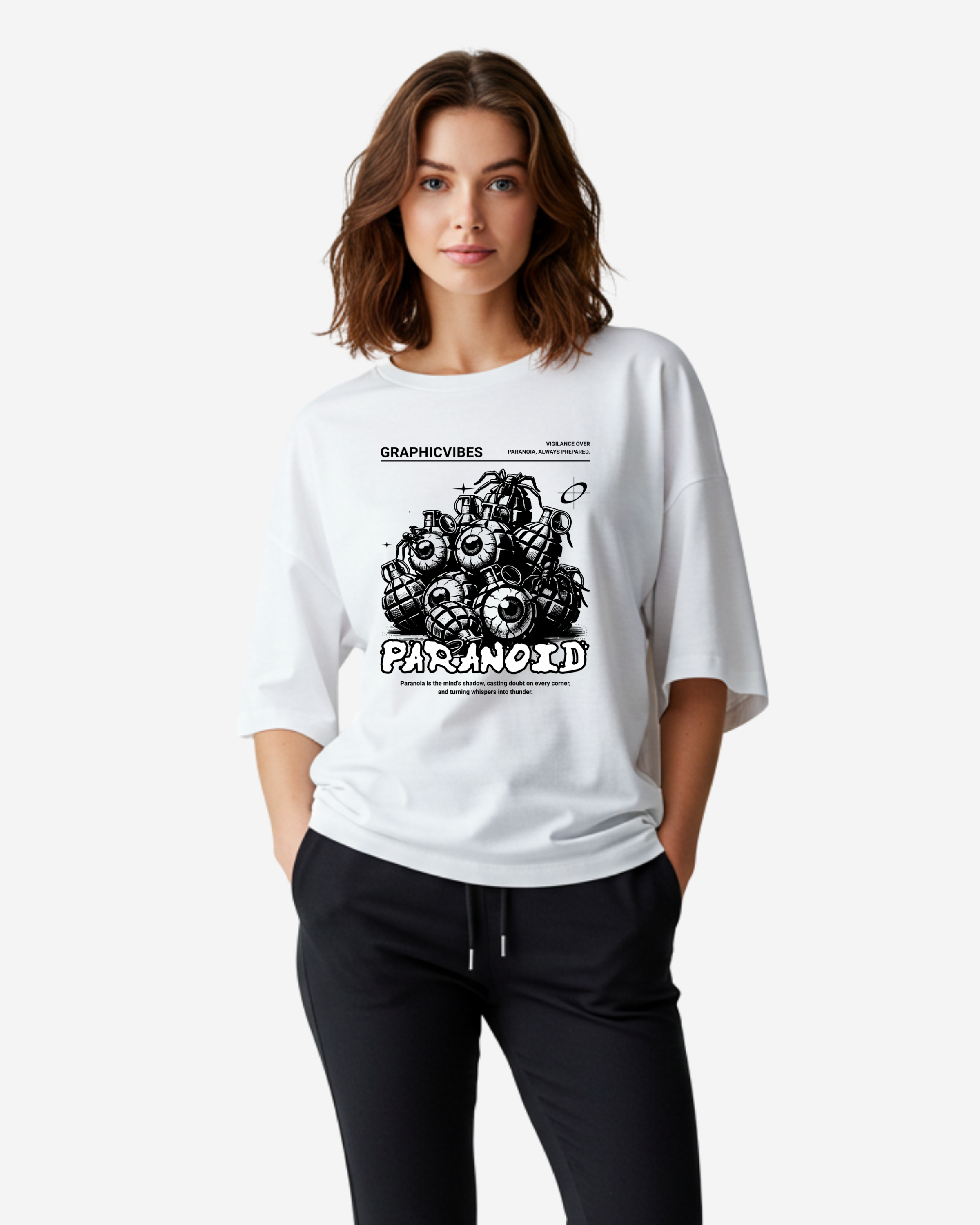 Paranoid Women's Oversized T-Shirt