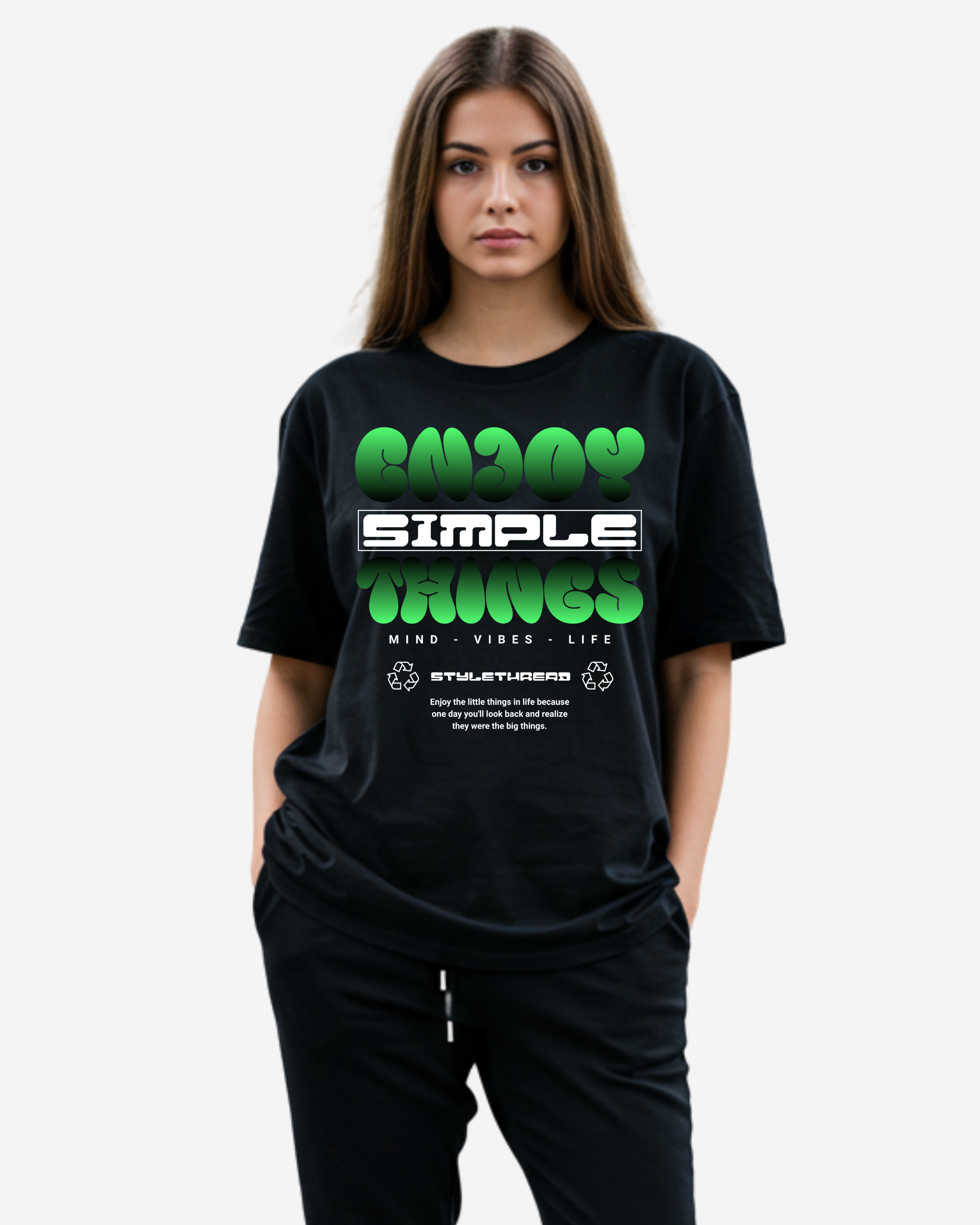 Enjoy Simple Things Women's Oversized T-Shirt