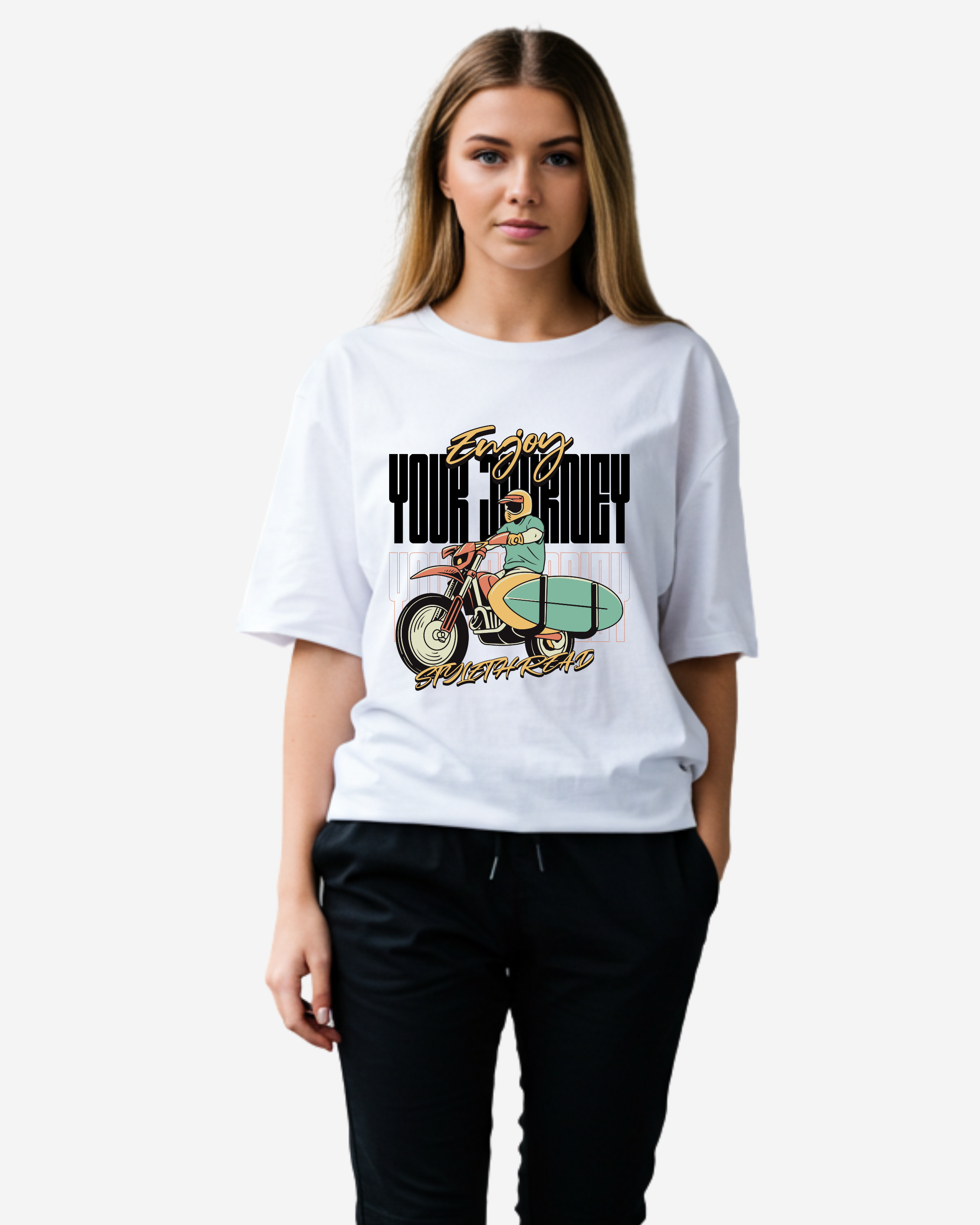 Enjoy Your Journey Women's Oversized T-Shirt