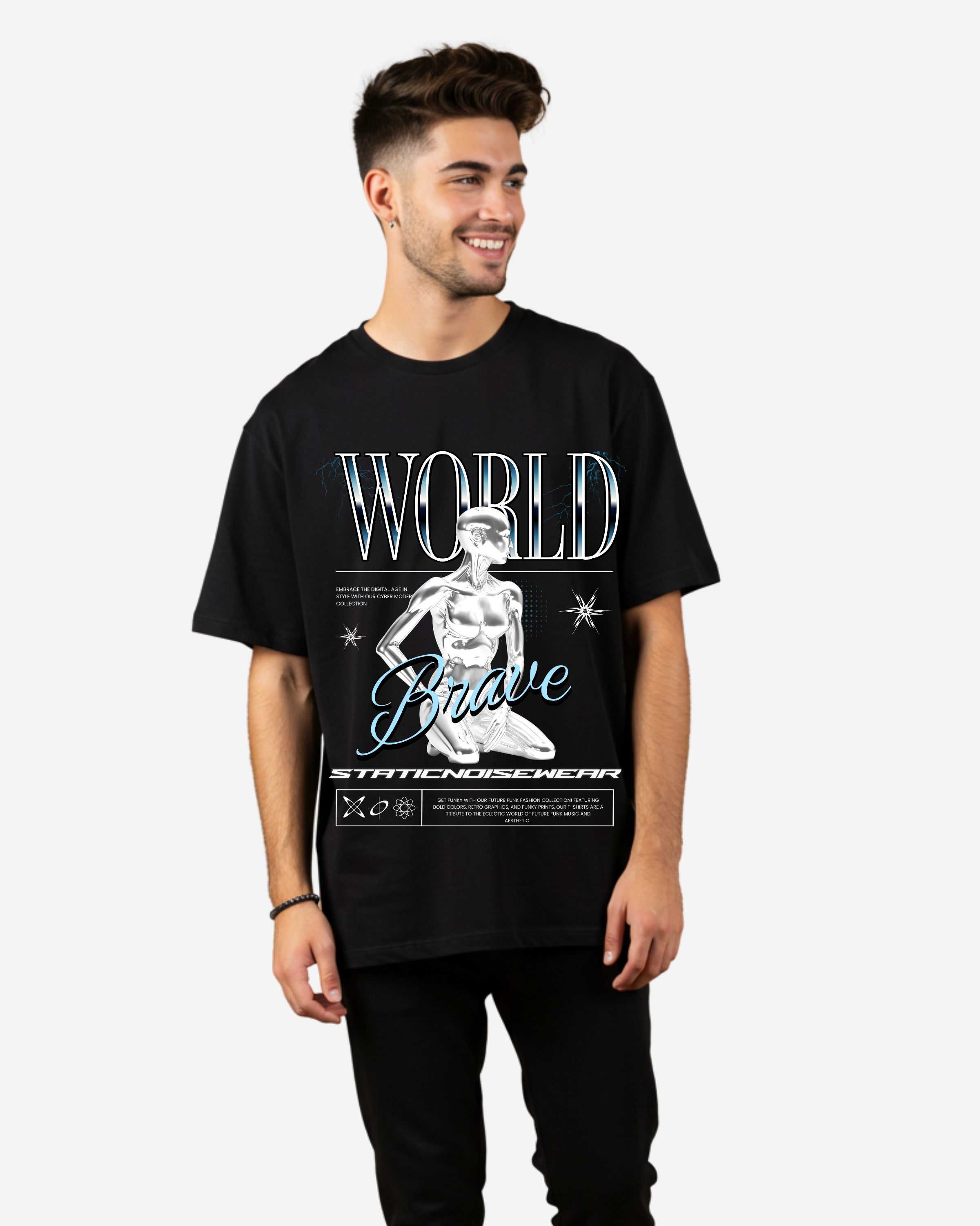 World Brave Men's Oversized T-Shirt