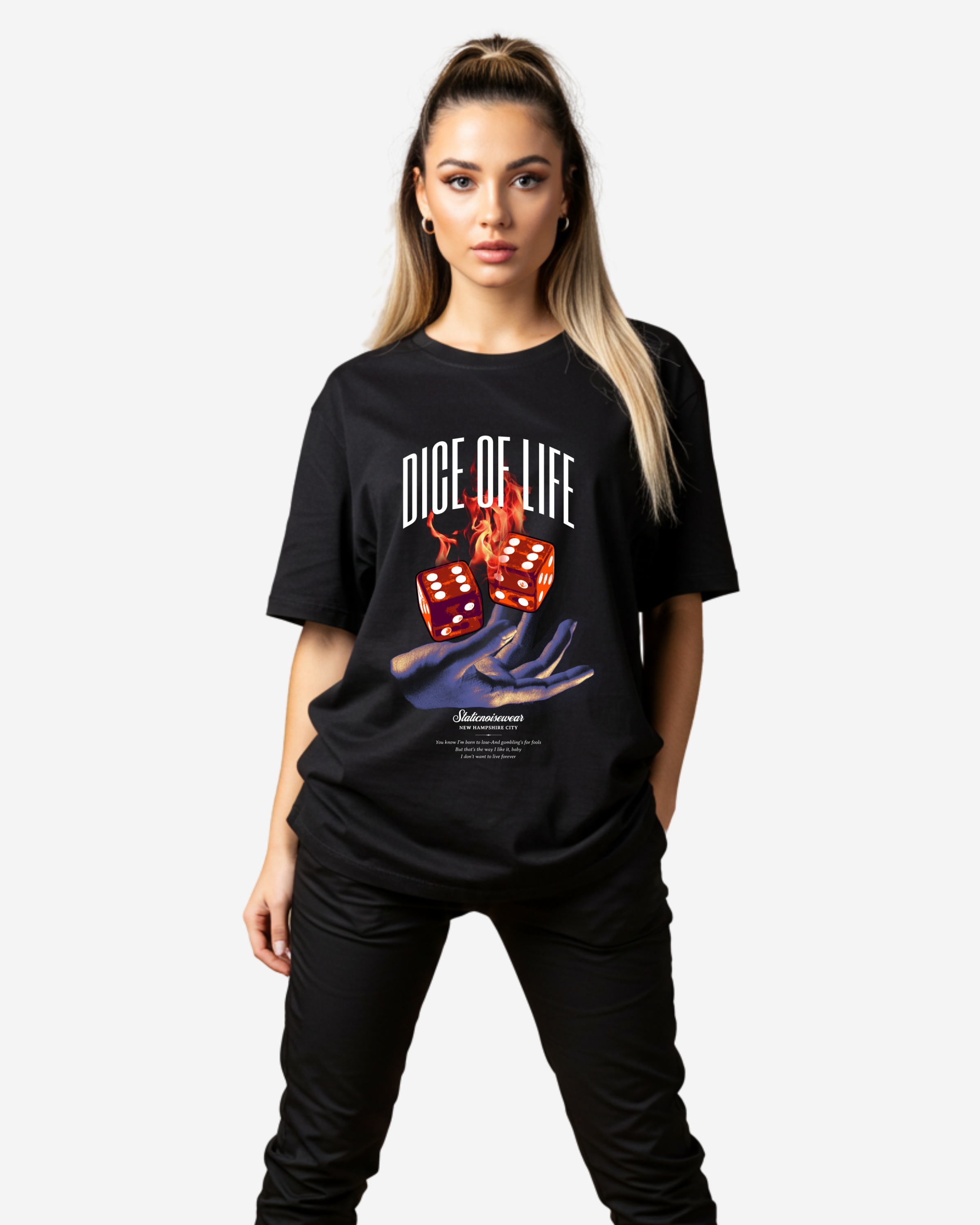 Dice of life Women's Oversized T-Shirt